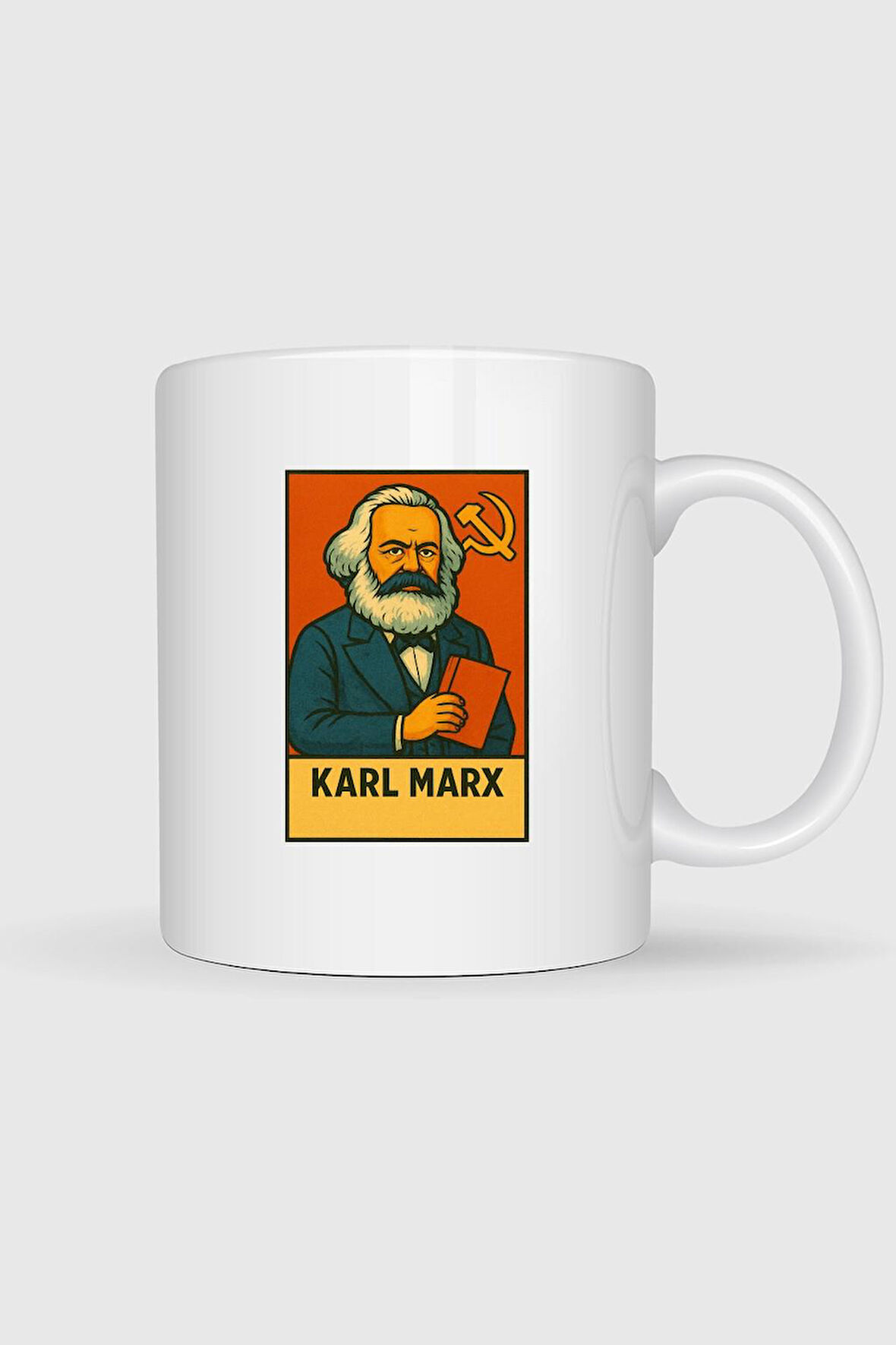  Karl Marx Sosyalizm Tasarımlı Kupa Bardak