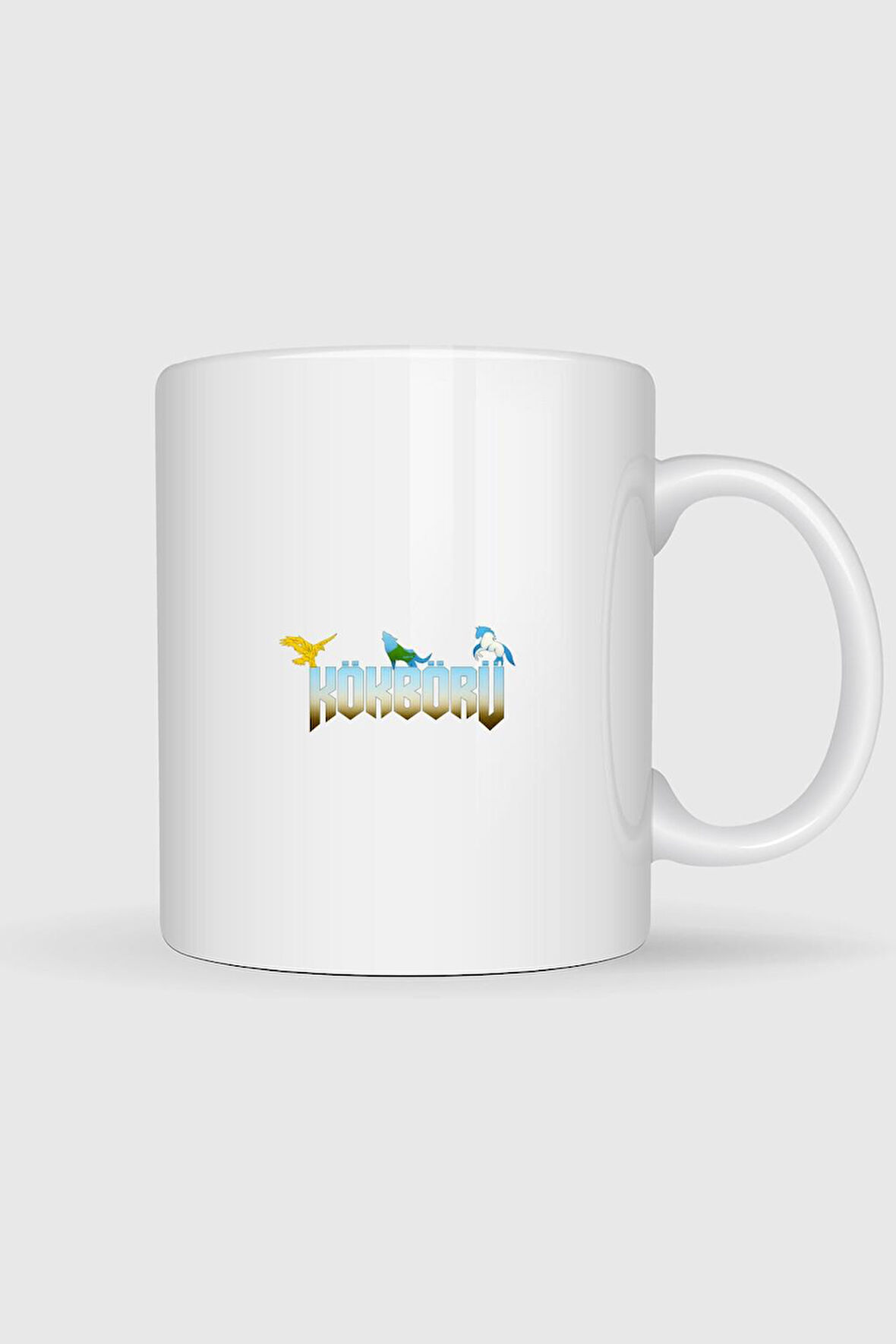  Kökbörü Turan Türk Tasarımlı Kupa Bardak