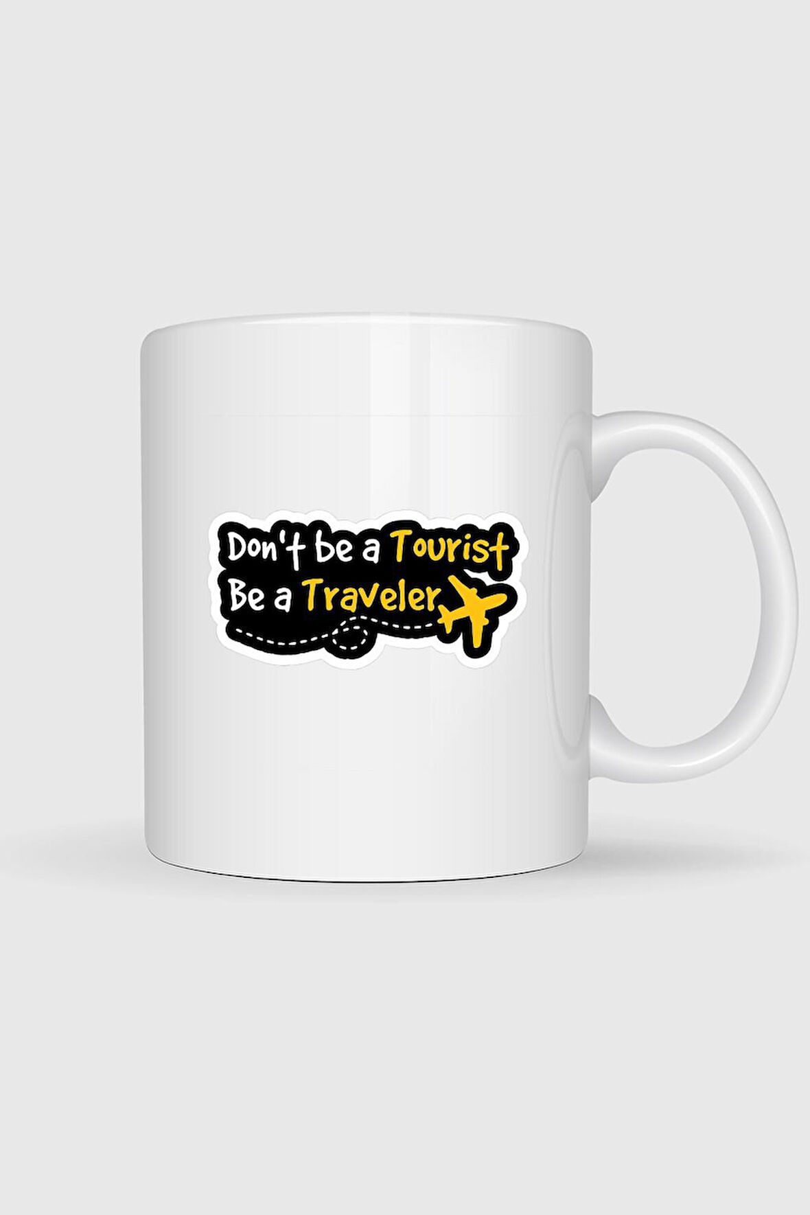  Turist Olma Gezgin Ol Tasarımlı Kupa Bardak