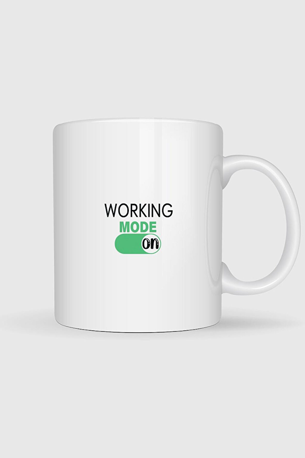  Working Mode On Tasarımlı Kupa Bardak