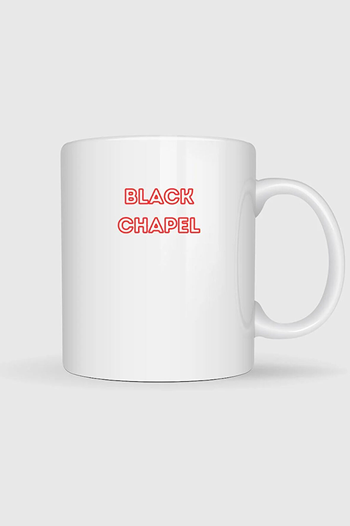  Black Chapel Yabancı Diiz Baskılı Kupa Bardak