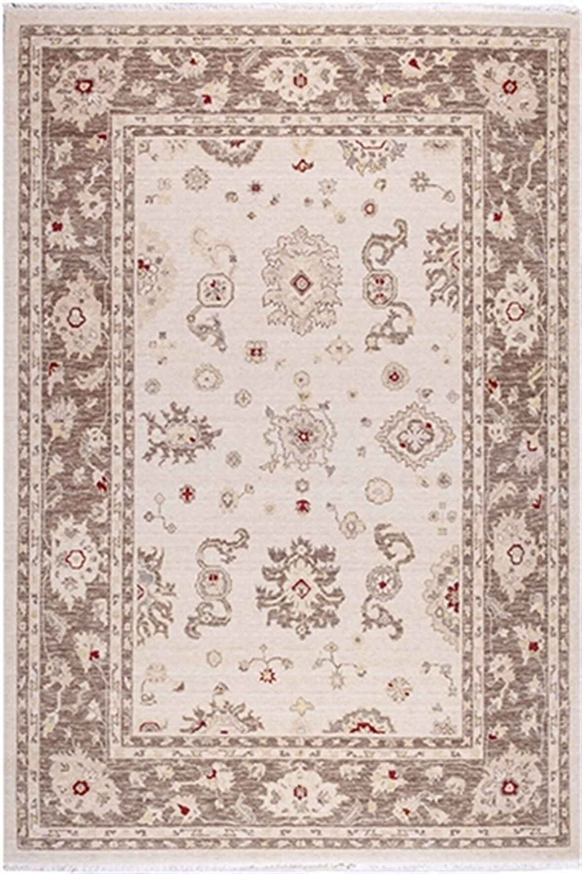 Crea Oda Halısı Klasik 133x190 Demirci Yün 8003 Krem
