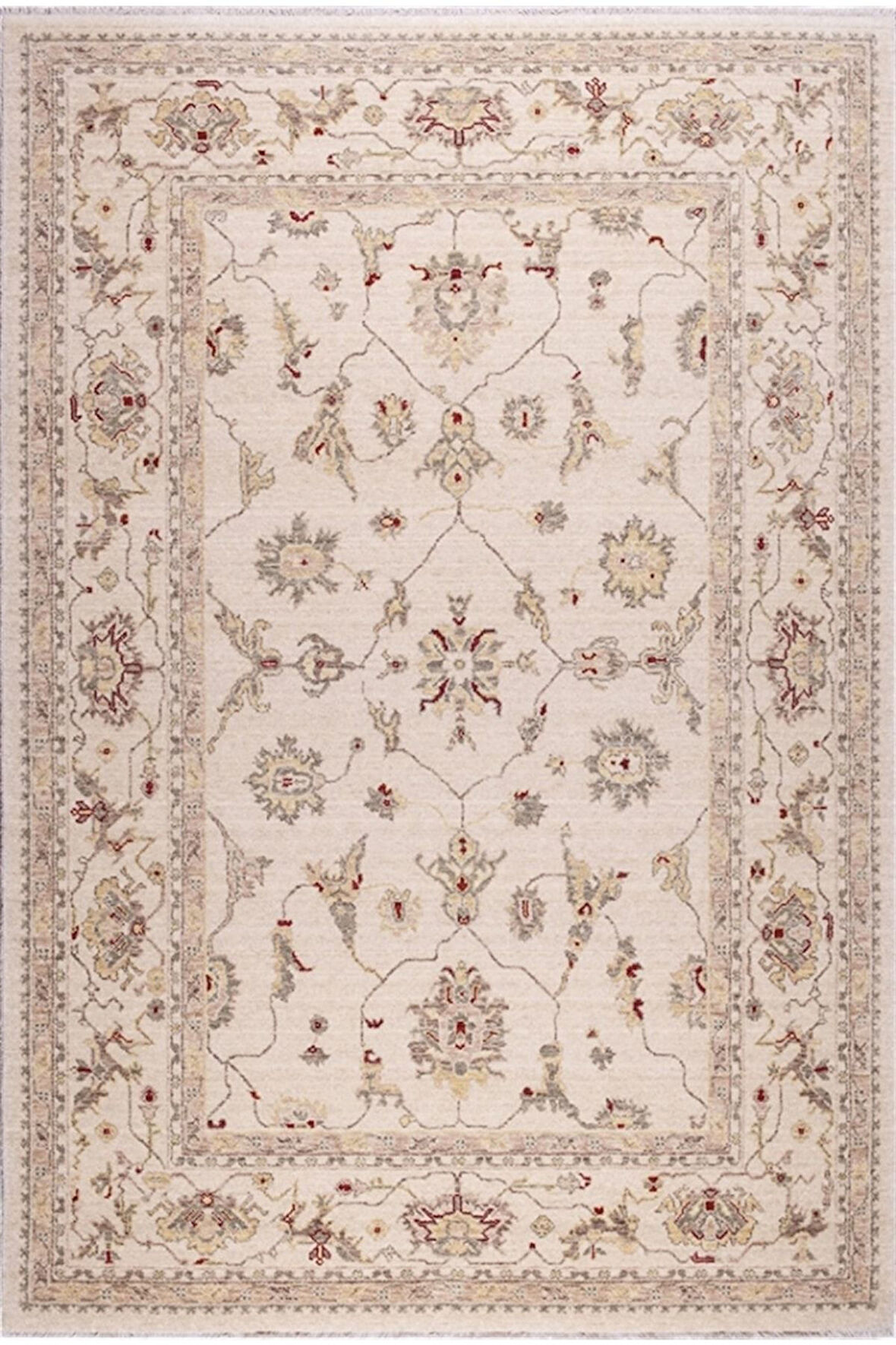 Crea Oda Halısı Klasik 133x190 Demirci Yün 8008 Krem