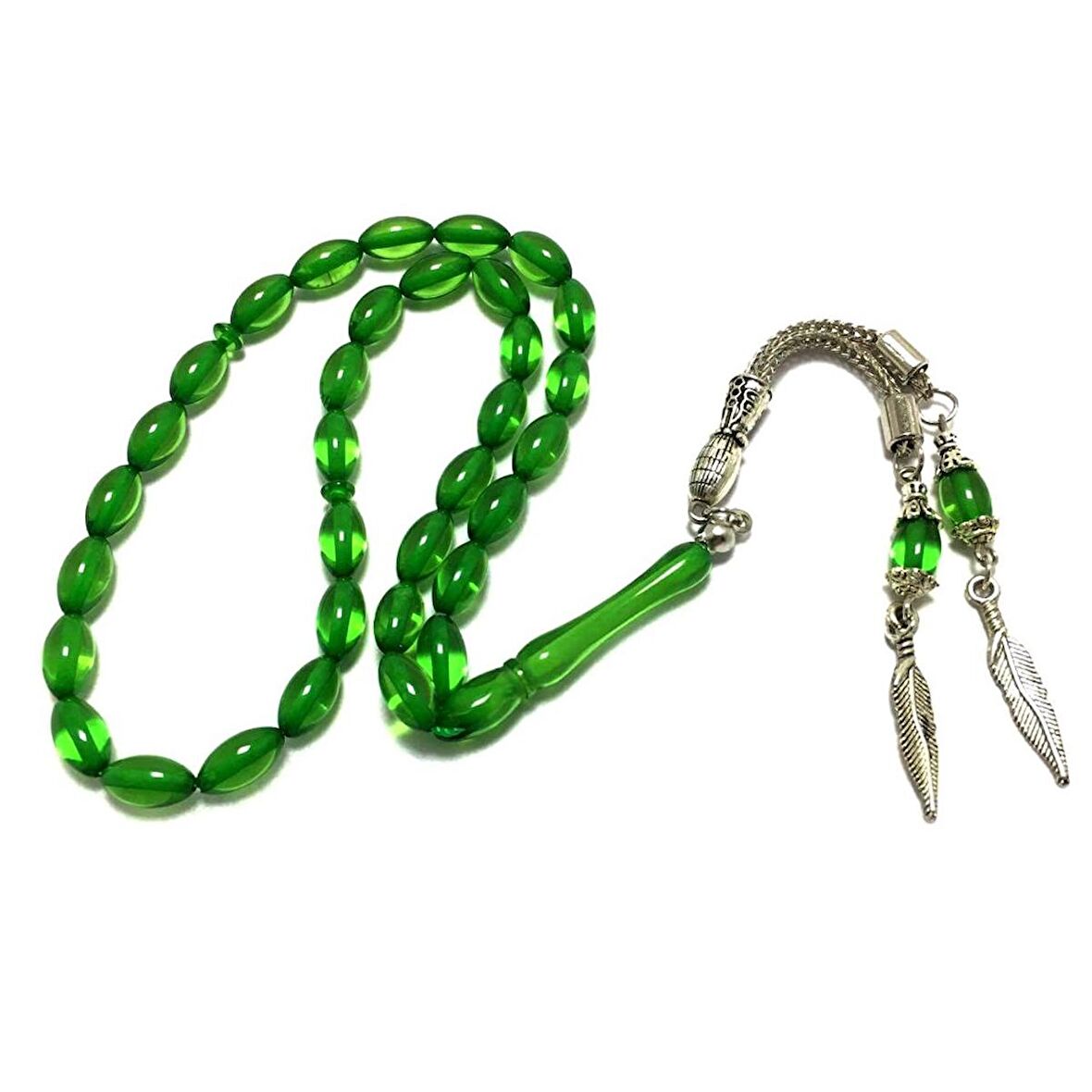 Şeffaf Yeşil Arpa Kesim Toz Kehribar