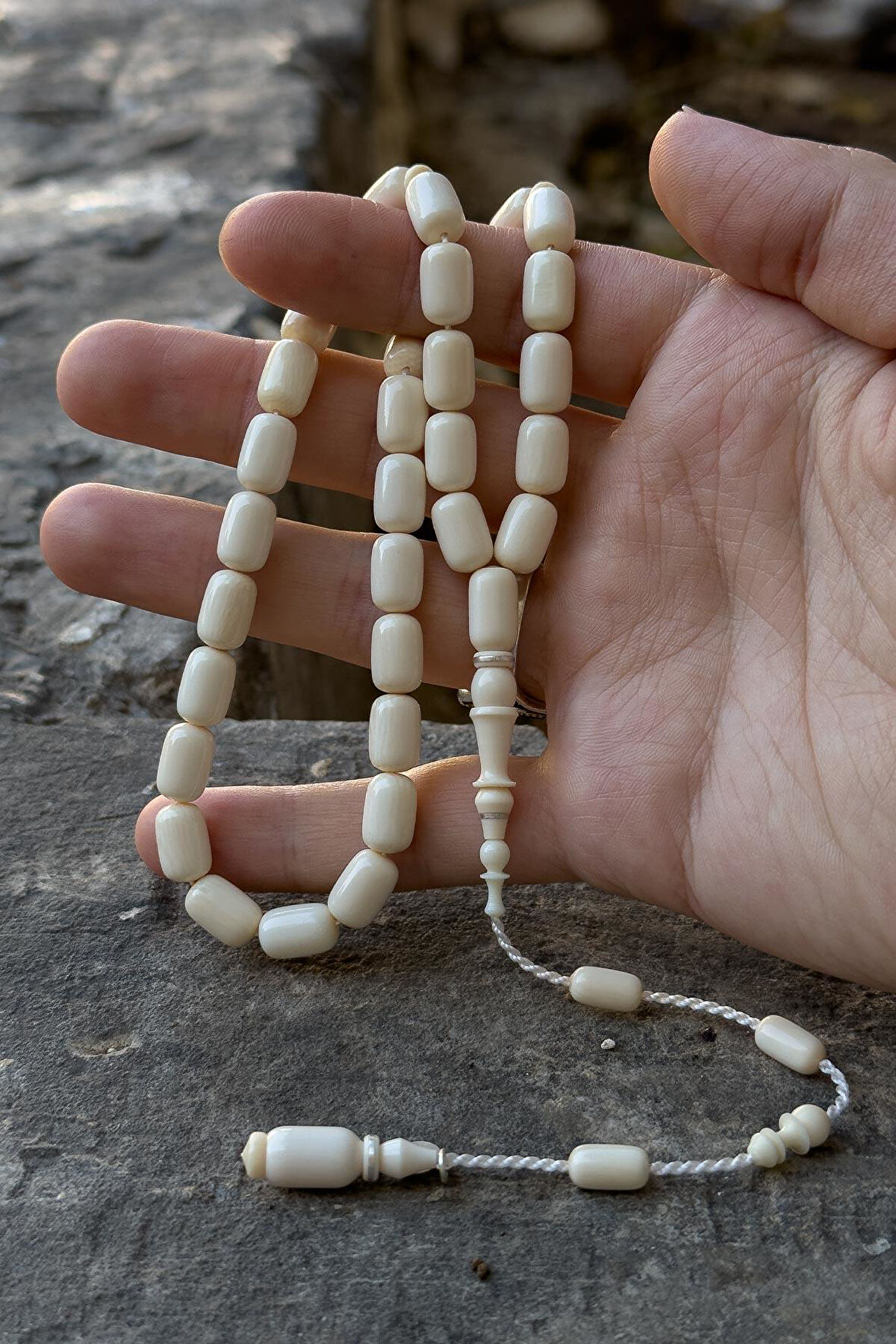 Özel Çalışma Muhammet Gaz Yağcı Kapsül Fil Dişi Tesbih
