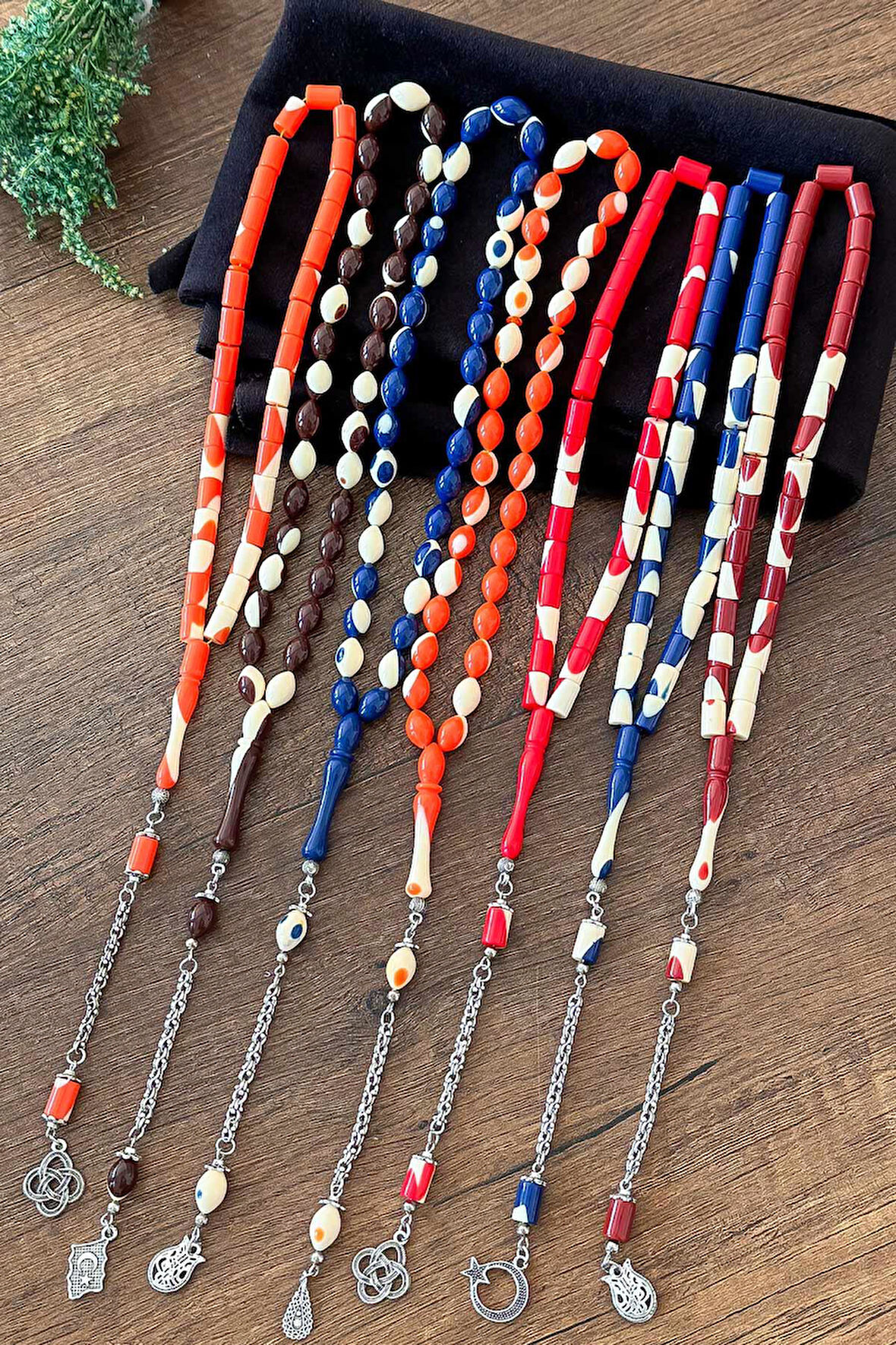 7'li Özel Tasarım Bilardo Tesbih Seti