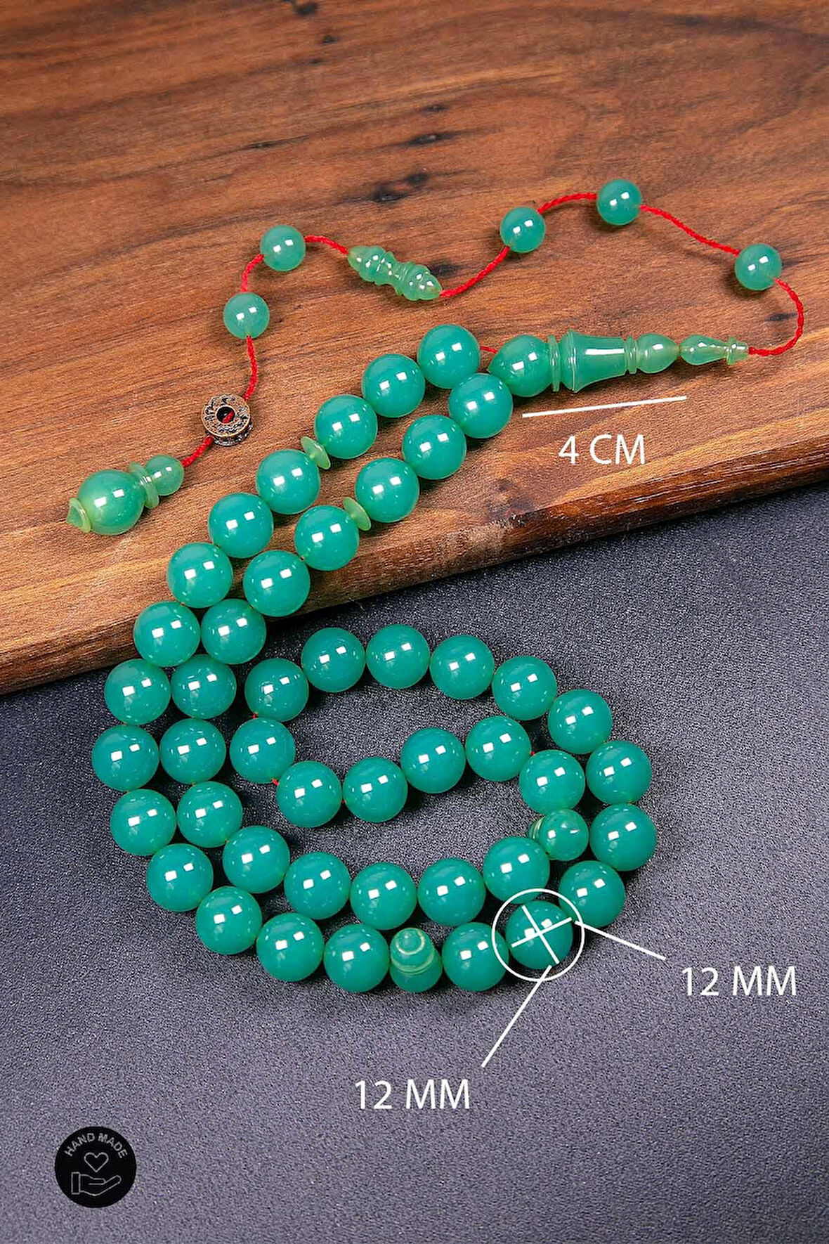 Turkuaz Renk Özel Seri 45 Taneli Bakalit Sıkma Tesbih