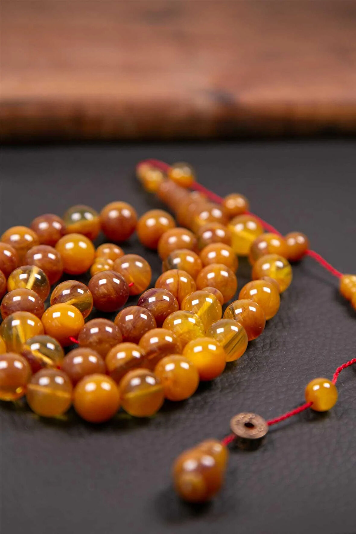 Kahverengi Özel Seri 45 Taneli Bakalit Sıkma Tesbih