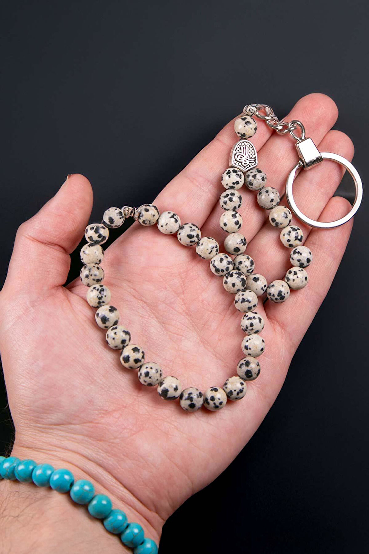 Jasper Taşı Bilek ve Anahtarlık Set Kombini