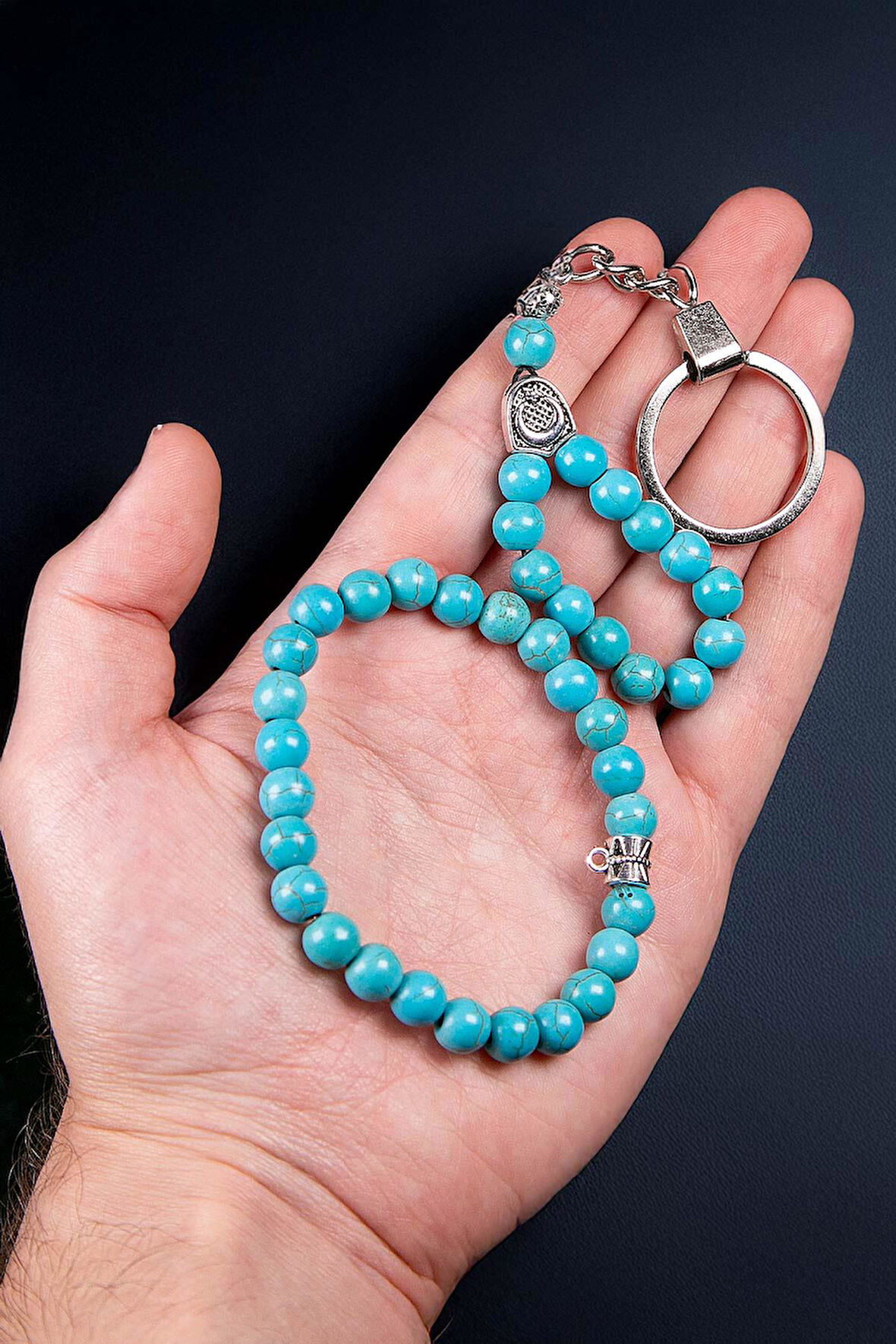 Firuze Taşı Bilek ve Anahtarlık Set Kombini