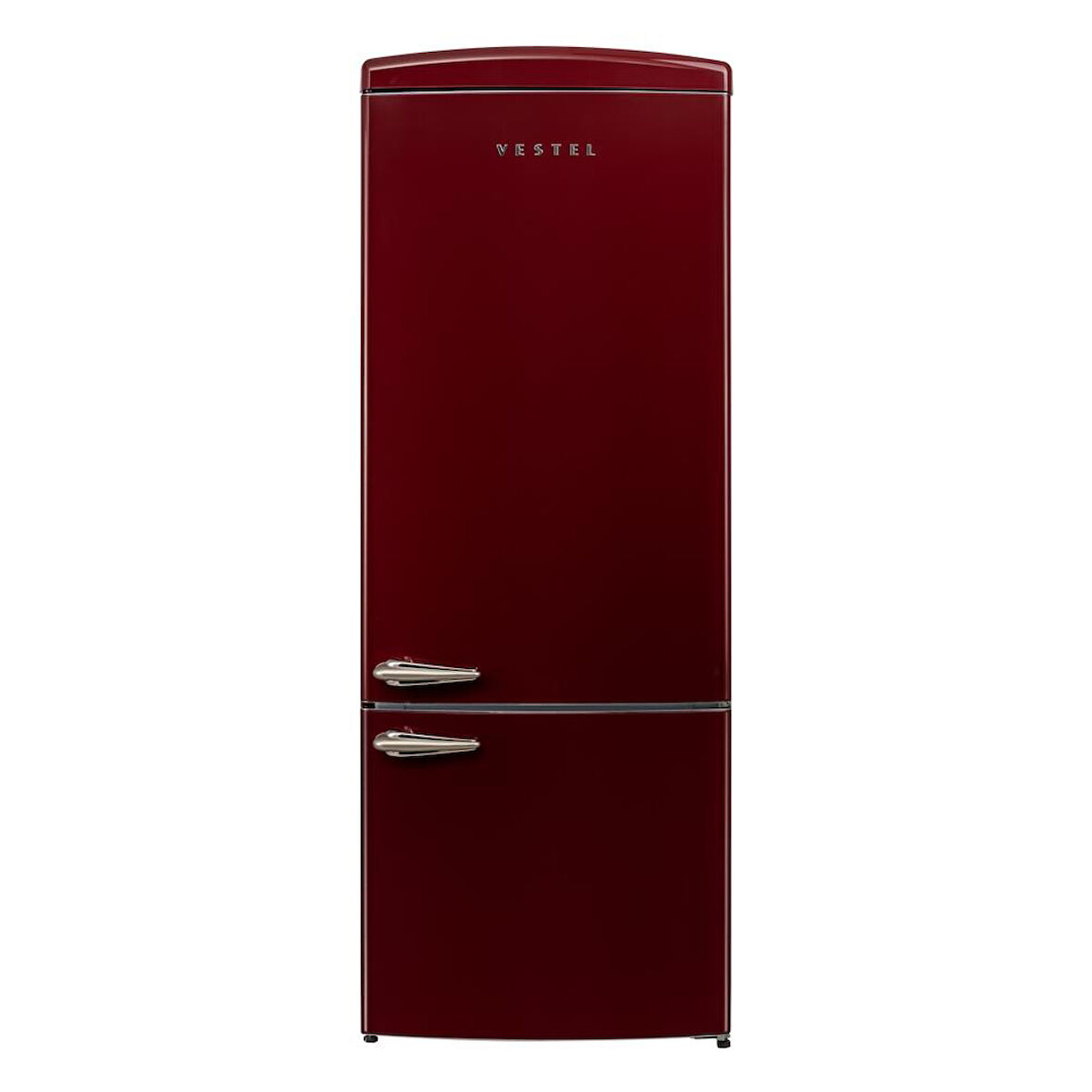 Vestel RETRO NFK52211 BORDO Retro Kombi Buzdolabı
