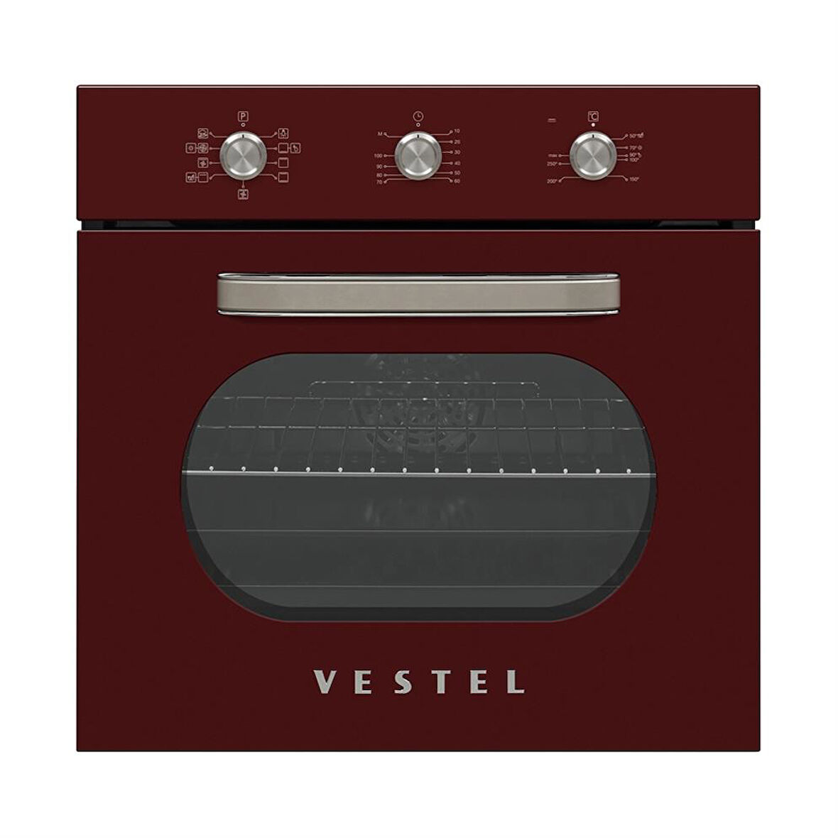 Vestel AF-6682 Retro Bordo Ankastre Fırın