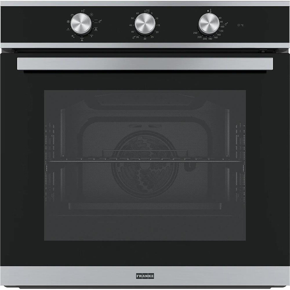 Franke 1160605987 SMART FSM 82 H XS Black Glass/Inox Ankastre Fırın