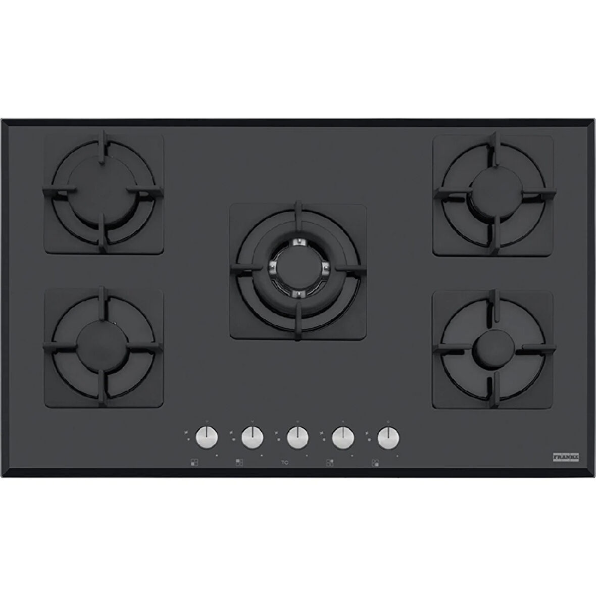Franke 1060490104 Ocak Glass Lınear Square Fhns 905 4G Tc Bk C Siyah Cam Ocak