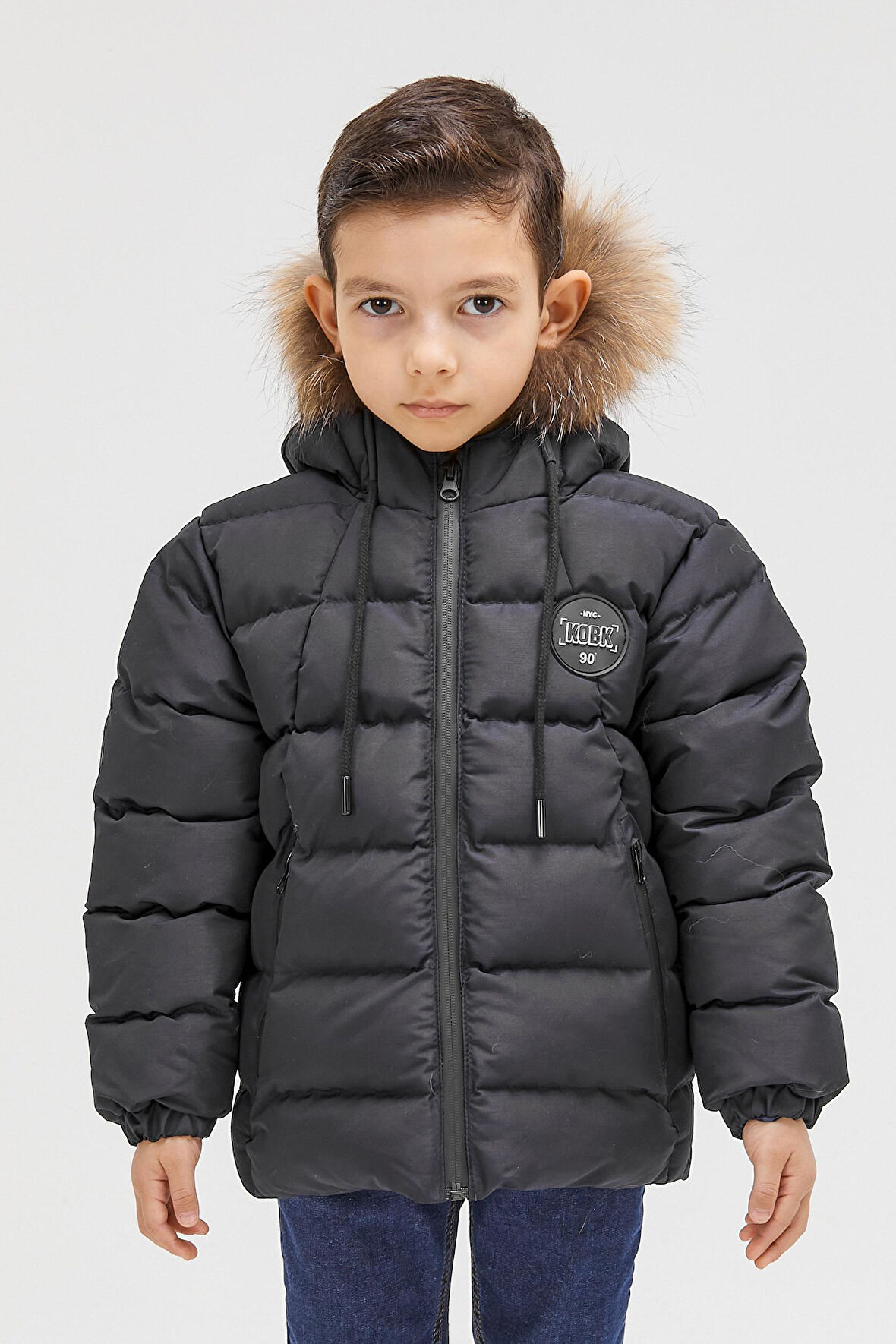 Benittokids Erkek Çocuk Natürel Kürklü Mont 51289