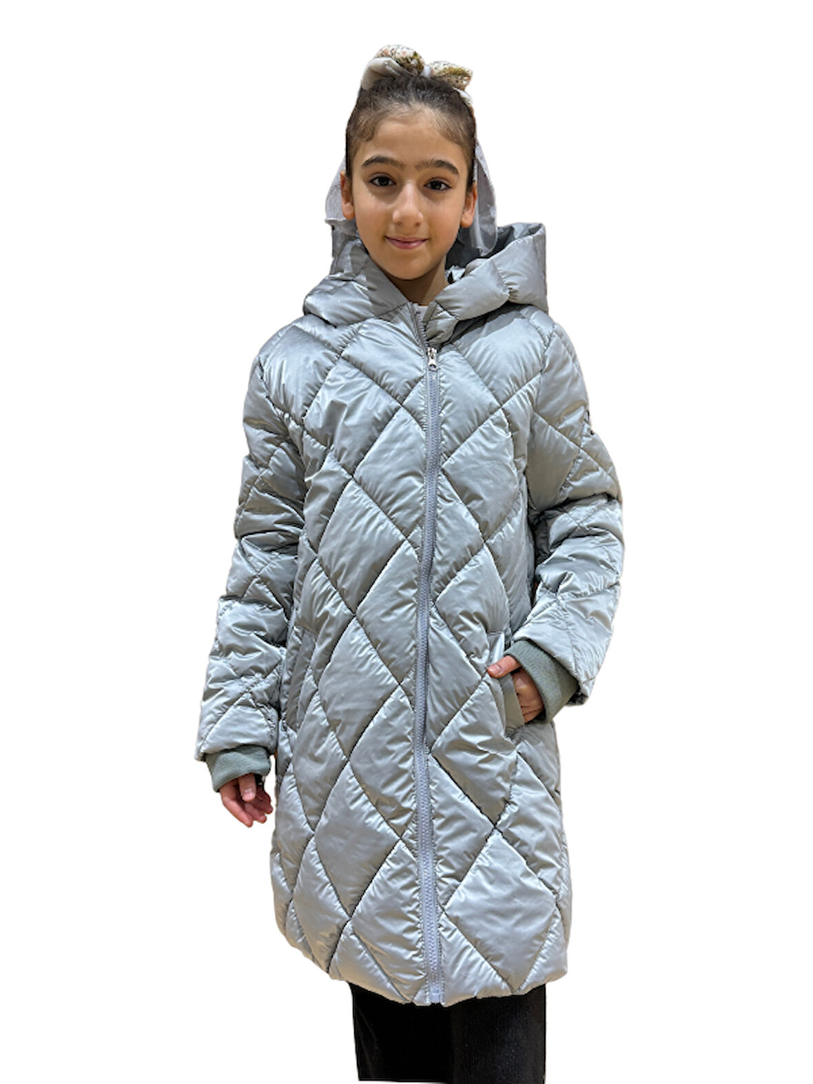 Kız Çocuk Kapüşonlu Kaban 51329