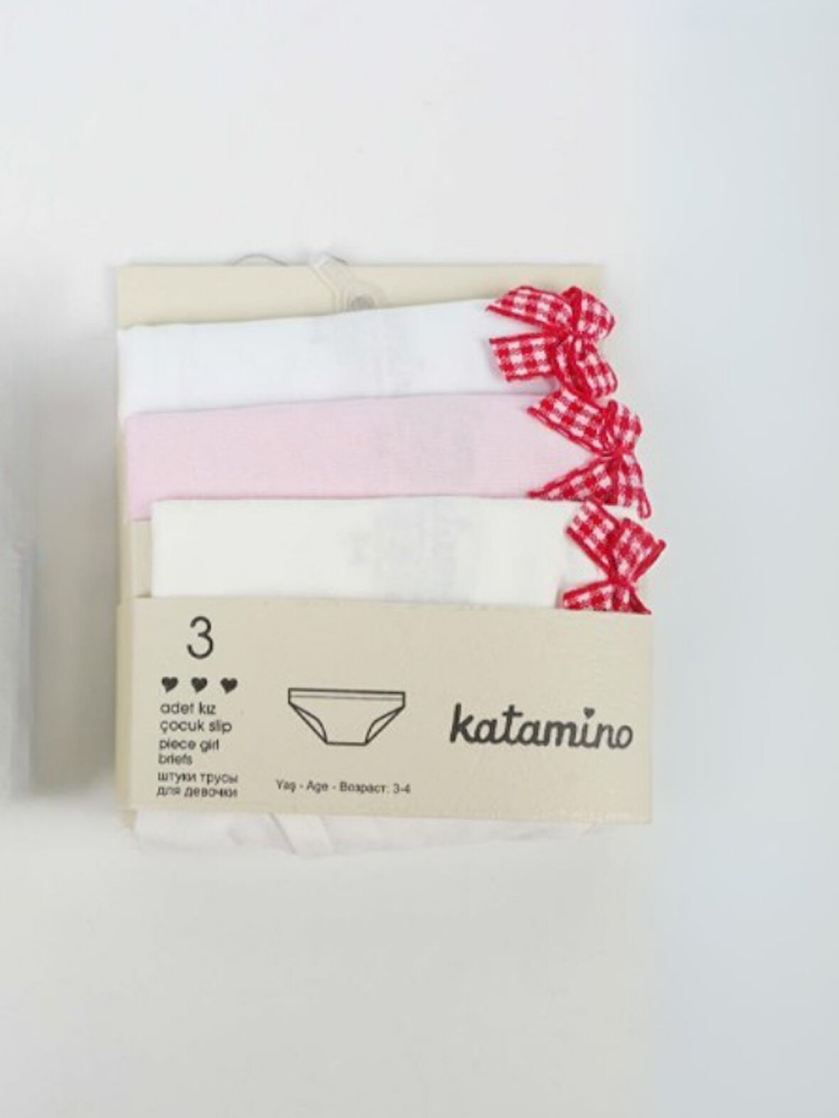 Katamino Kız Çocuk 3'lü Külot Seti