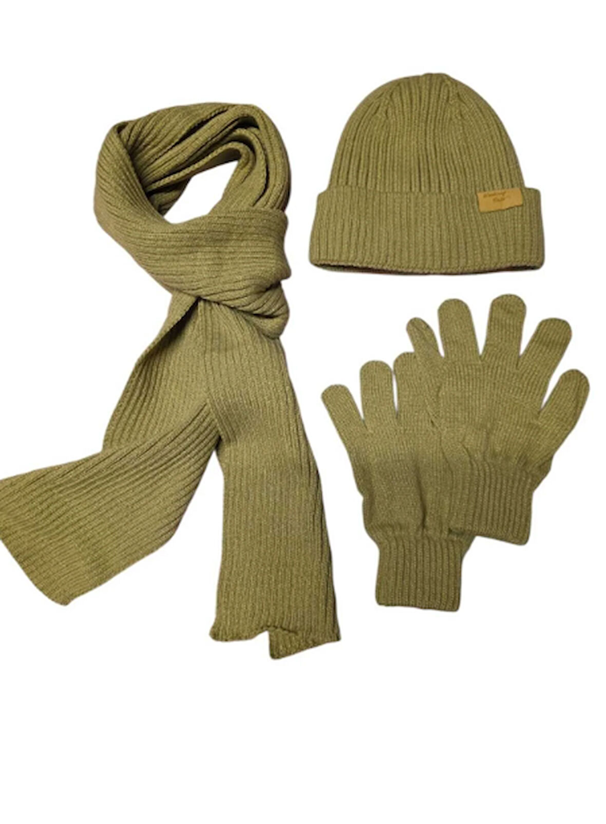 Kitti 9-15 Yaş Erkek Çocuk Atkı Bere Eldiven 3'lü Takım