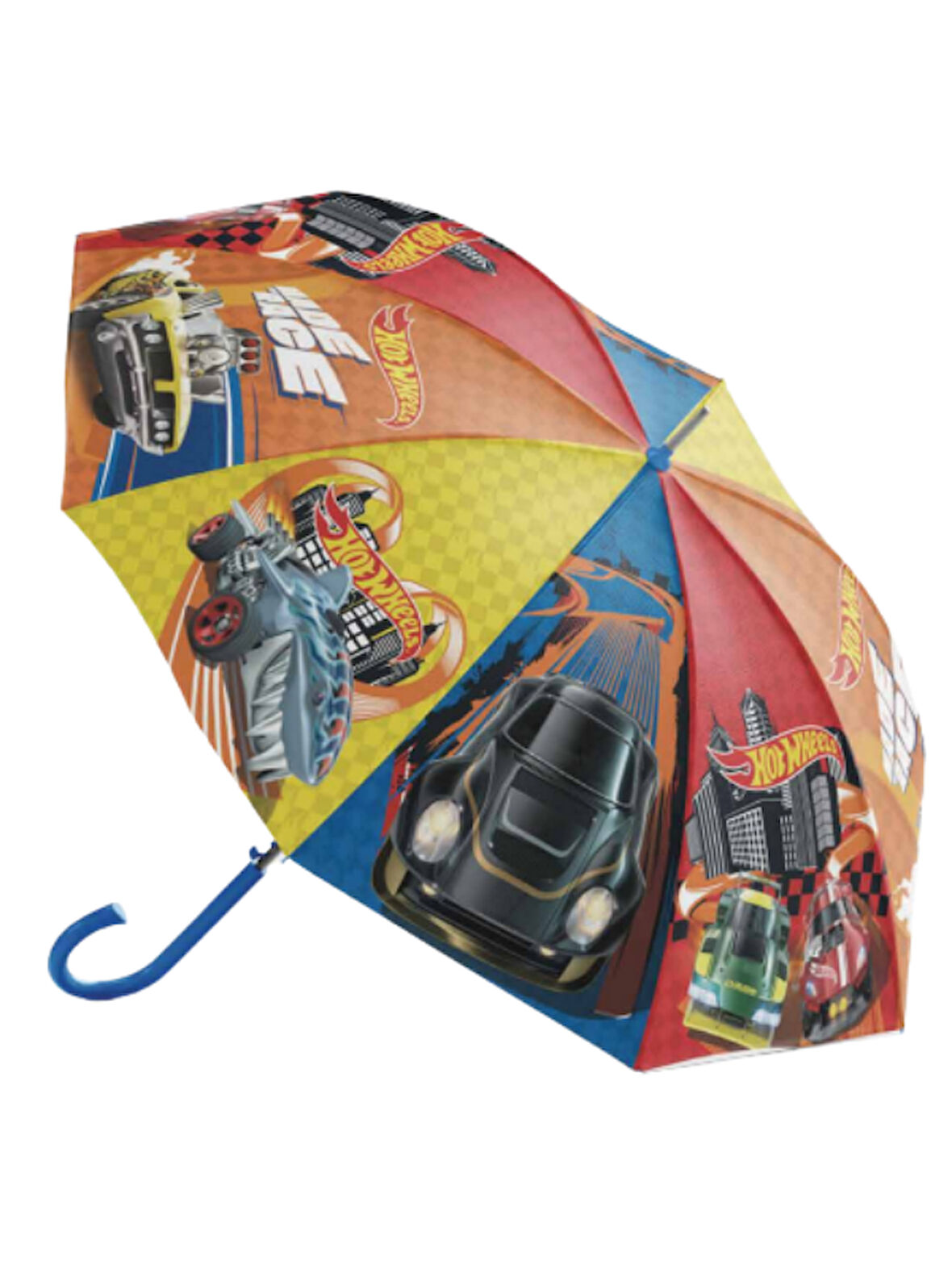 Koruma Kılıflı Lisanslı Lacivert Hotwheels Çocuk Şemsiyesi BNT159