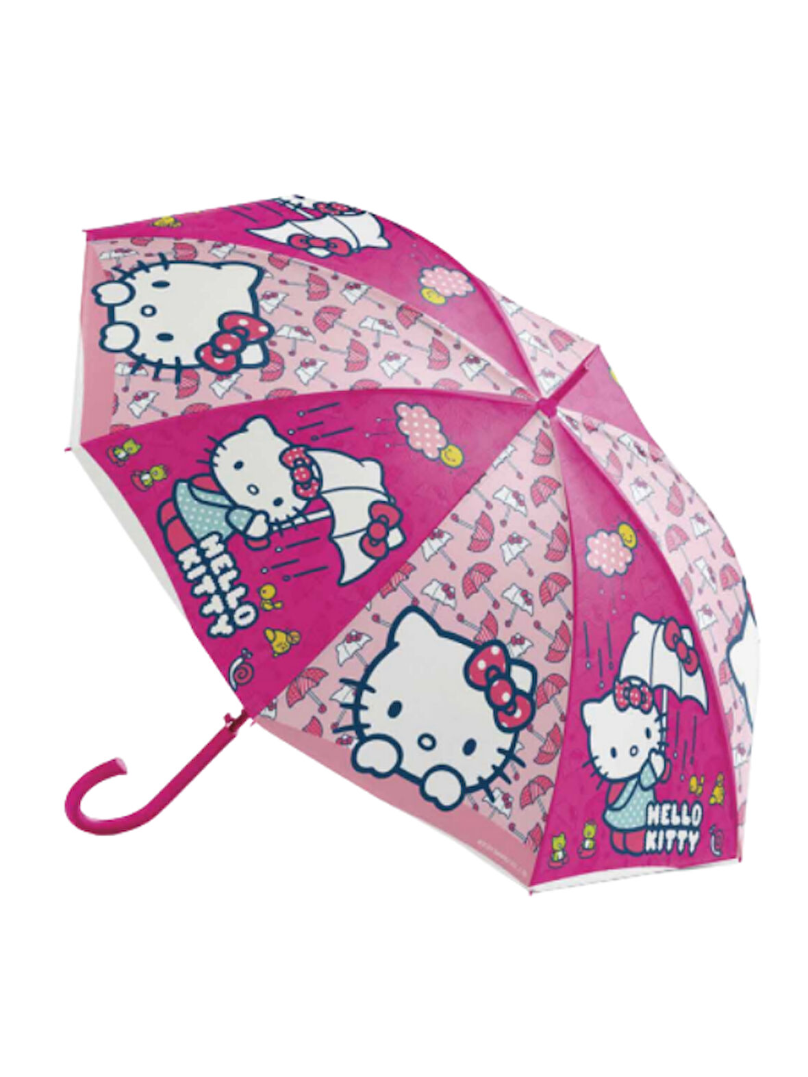 Koruma Kılıflı Lisanslı Açık Pembe Hello Kitty Çocuk Şemsiyesi BNT159