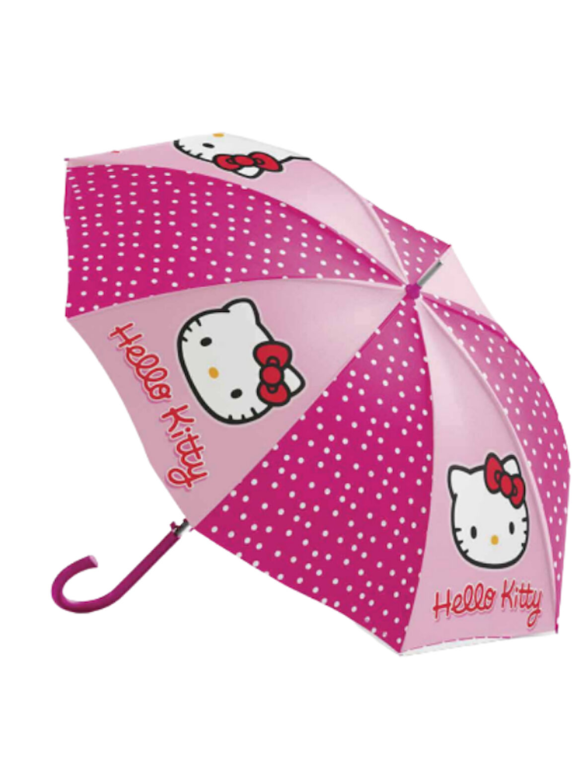 Koruma Kılıflı Lisanslı Puantiyeli Hello Kitty Çocuk Şemsiyesi BNT159