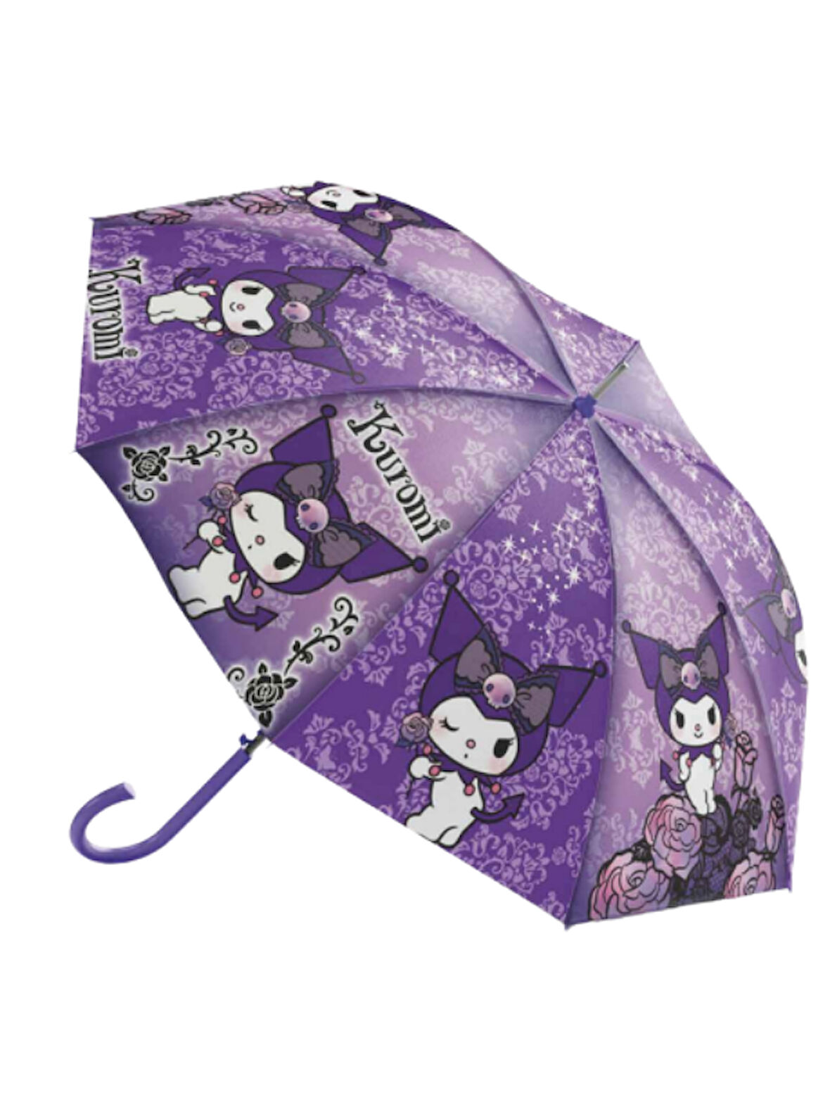 Koruma Kılıflı Lisanslı Mor Kuromi Çocuk Şemsiyesi BNT159