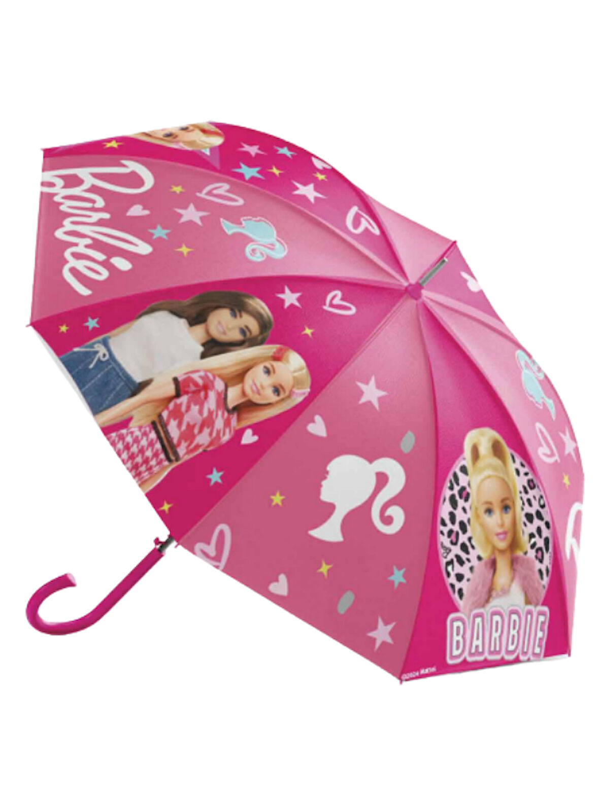 Koruma Kılıflı Lisanslı Pembe Barbie Çocuk Şemsiyesi BNT159