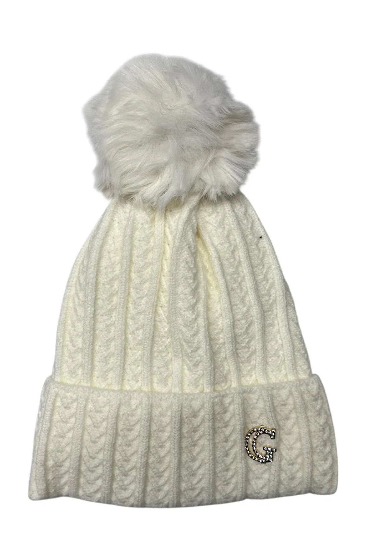 Suyutti Kadın Ponponlu Örme Bere 