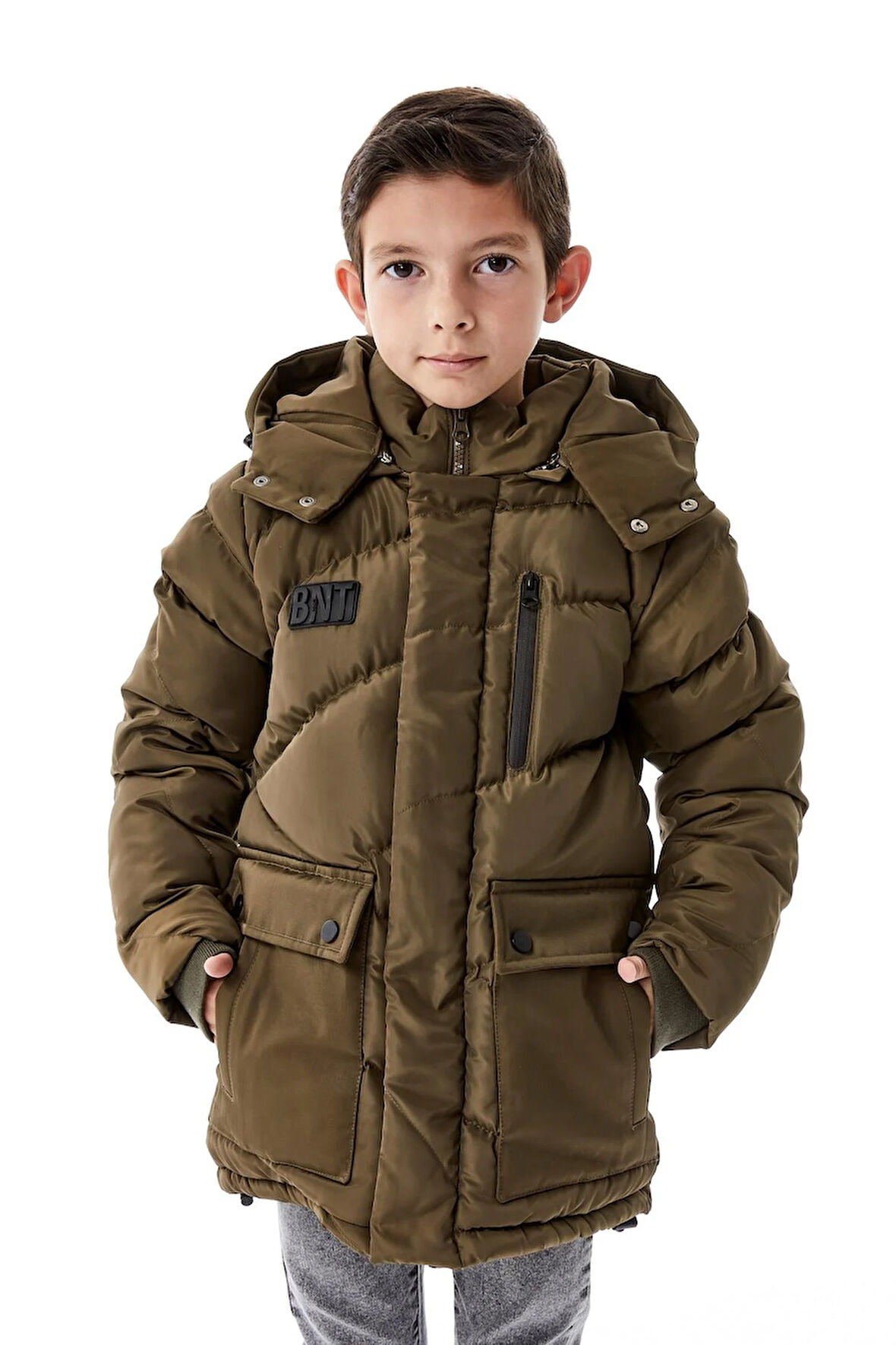 Erkek Çocuk Kapüşonlu Kalın Kışlık Mont 51335