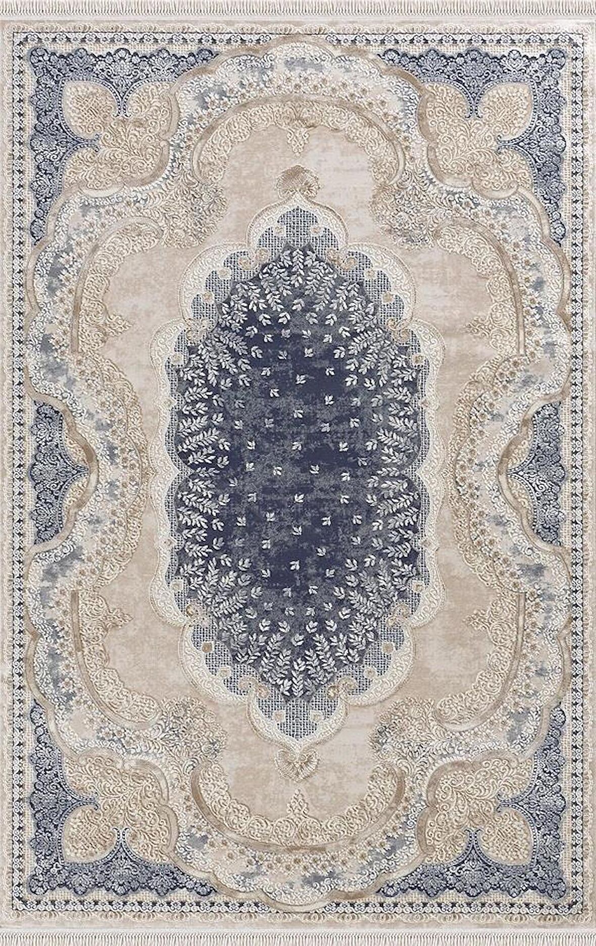Merinos Halı Rodin Koleksiyonu 19777 035 Mavi