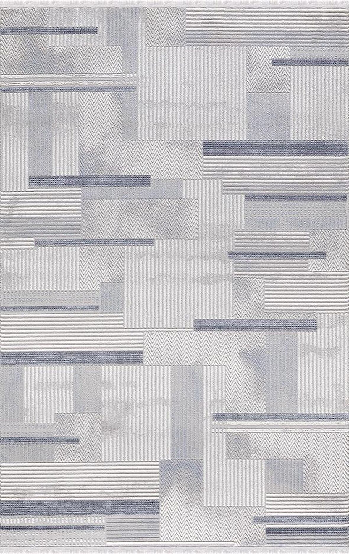 Merinos Halı Salon Halı 200x290 Diyez 39140 031 Mavi