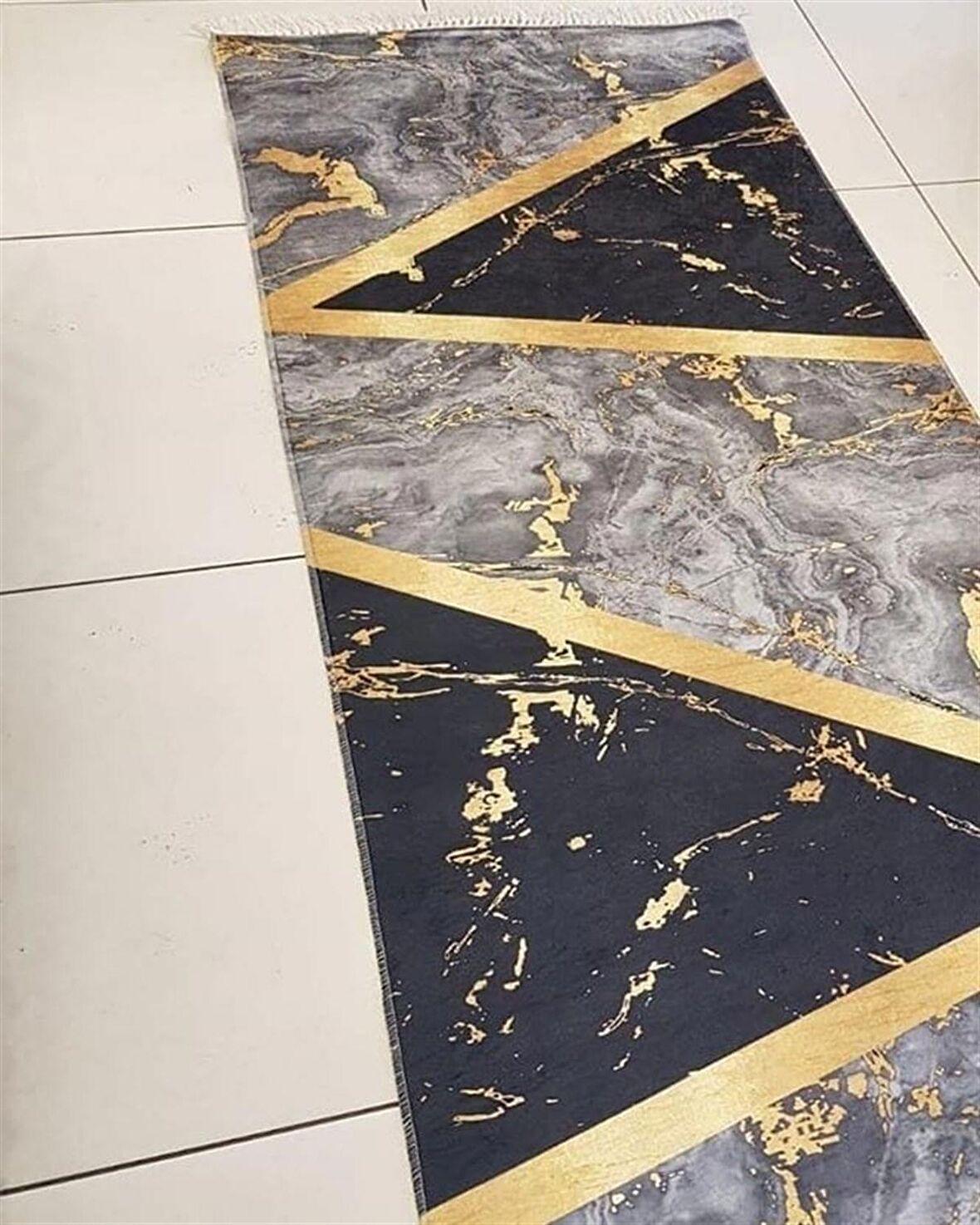 Hitit Yolluk Halısı Modern 80x140 Lidya Lüx GK107 Siyah