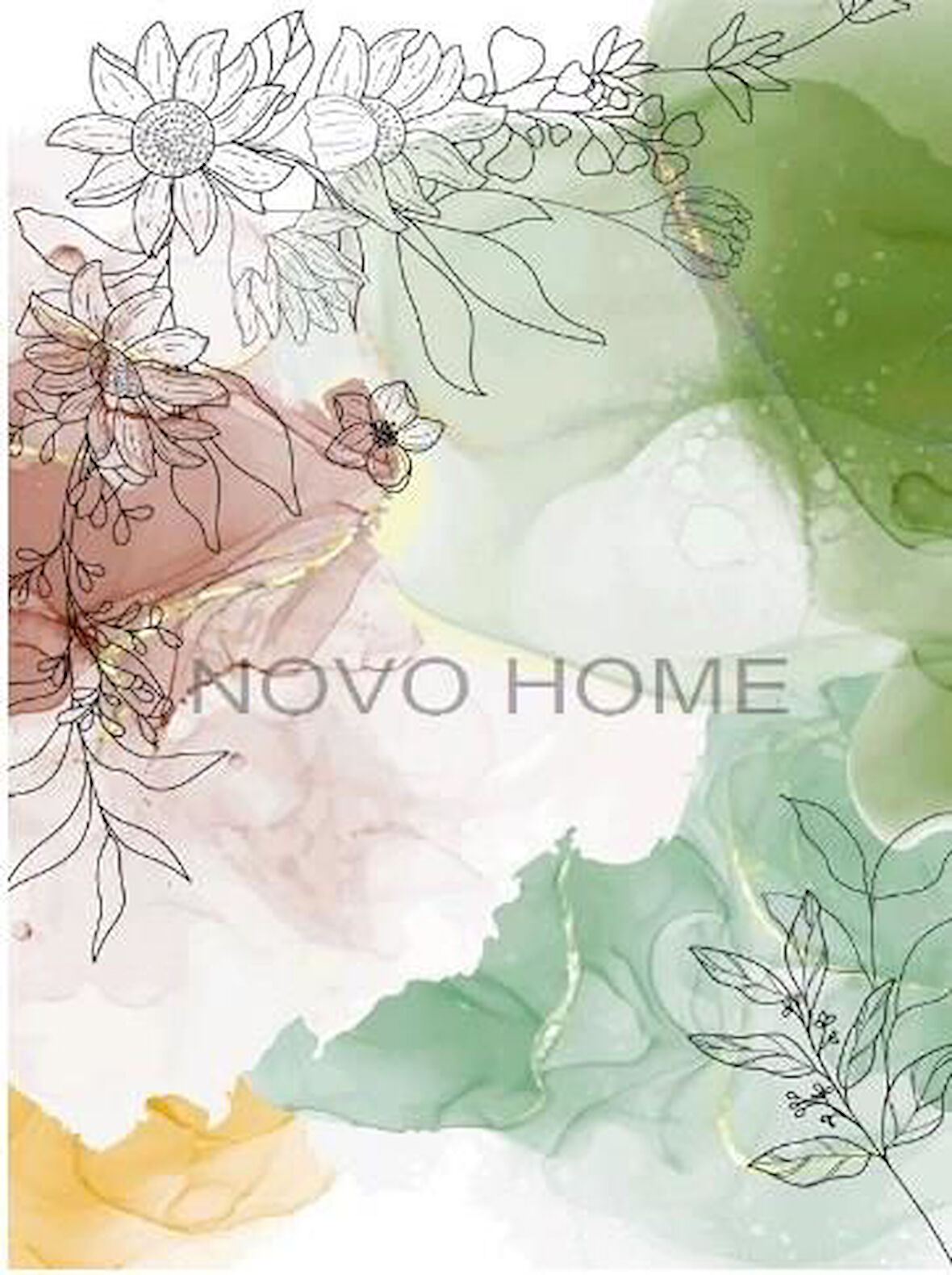 Novo Home Halı Mimoza Koleksiyonu NVH0035 Yeşil