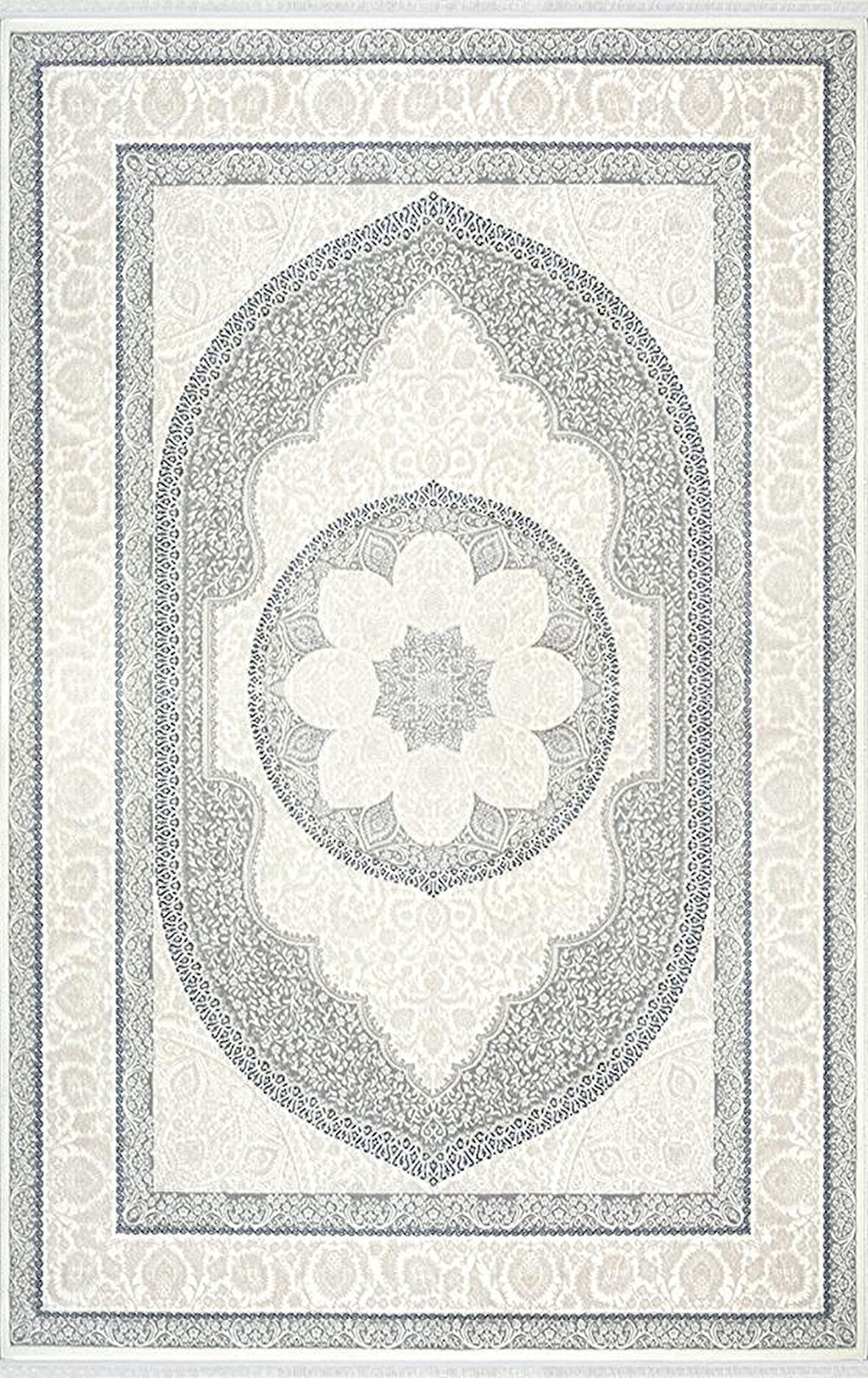 Merinos Halı Salon Halısı 200x290 Rayon 67755 695 Gri
