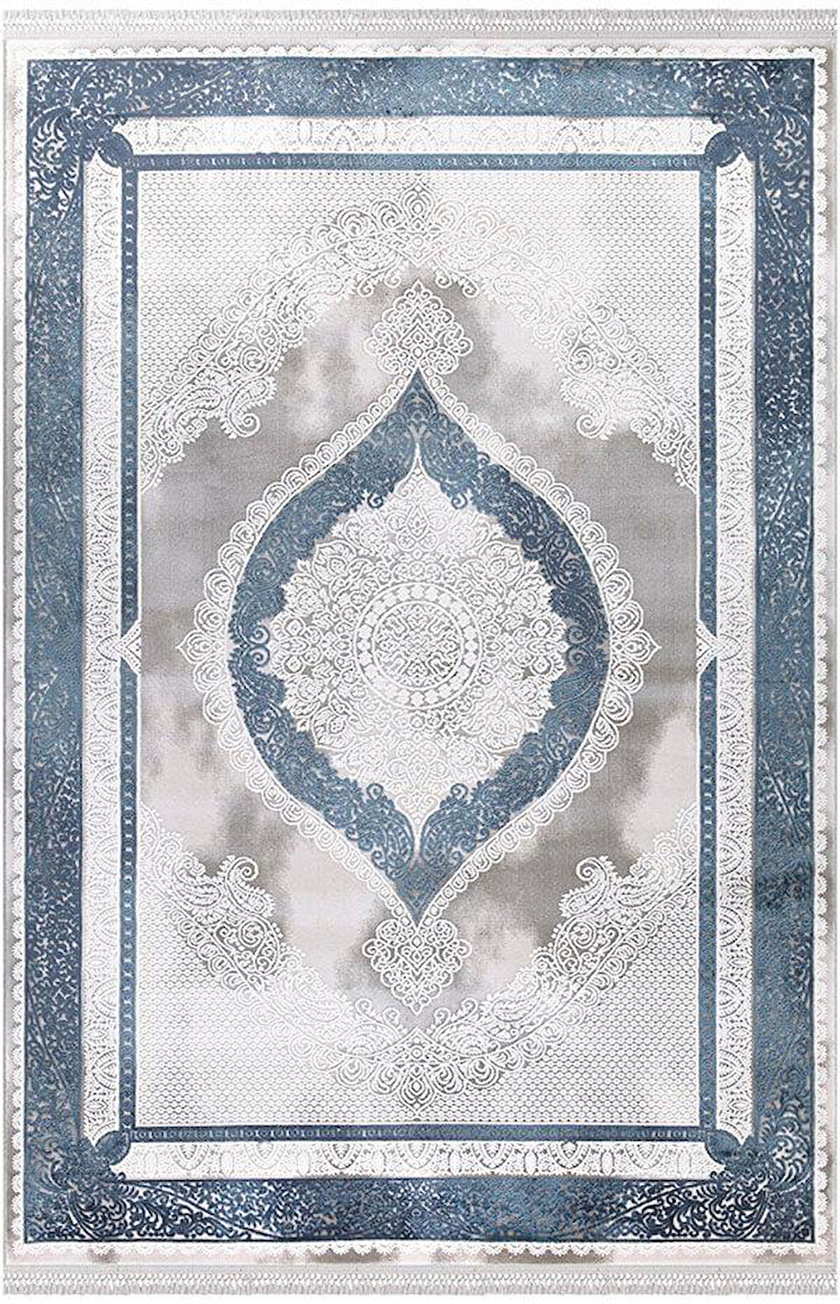 İpek Halı Salon Halısı 200x300 Blossom 13615 Mavi