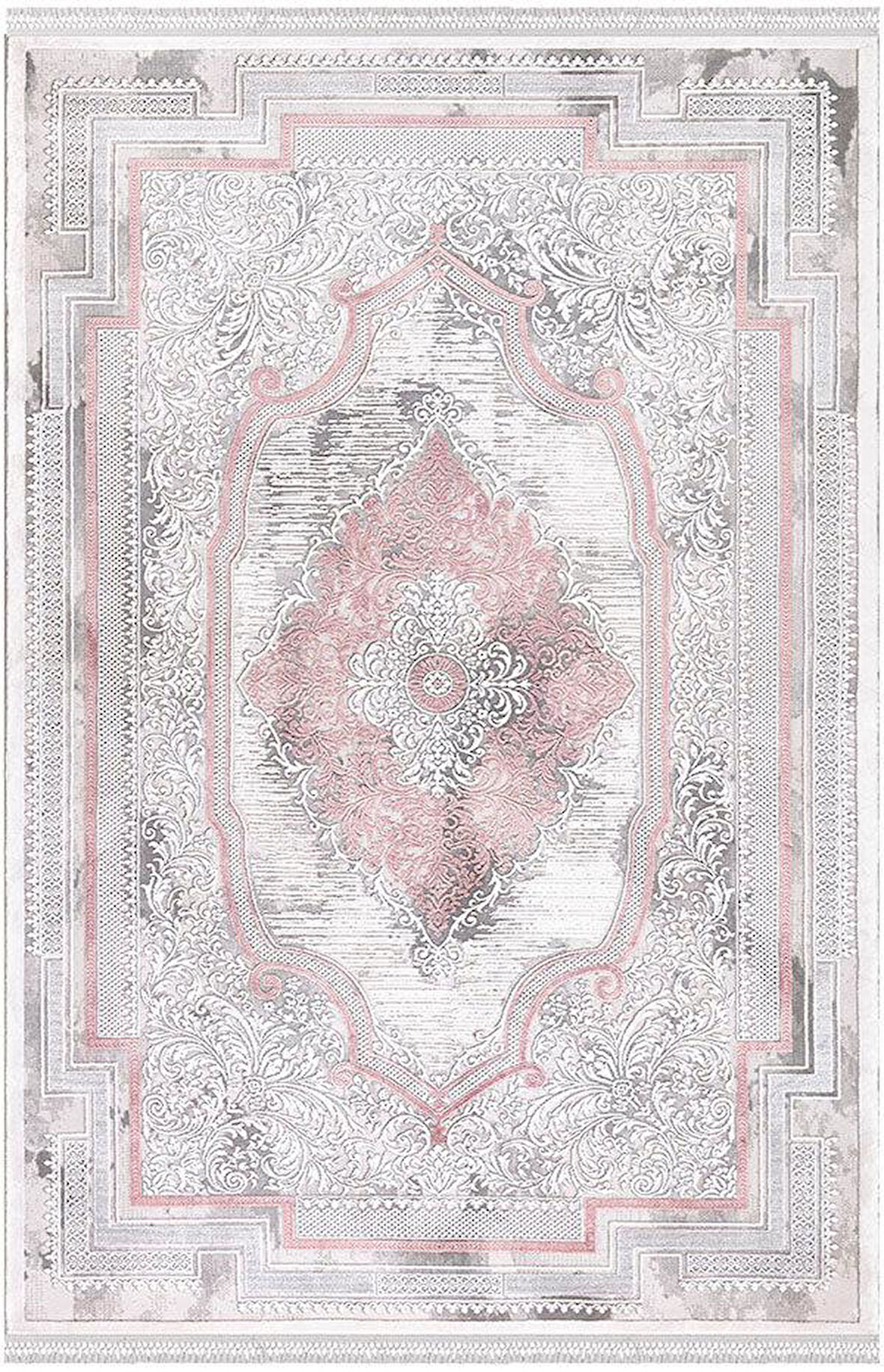 İpek Halı Yolluk Halısı 80x300 Blossom 13508 Açık Pembe