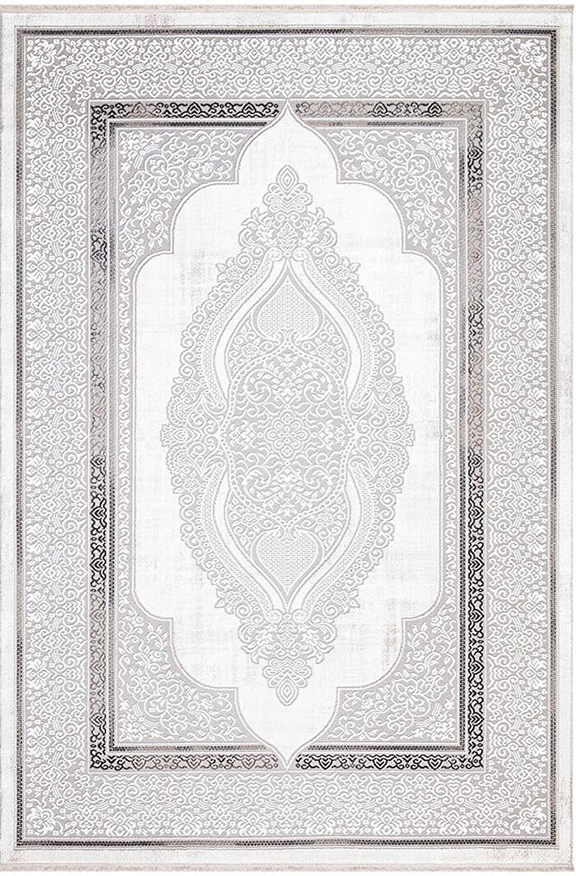 İpek Halı Yolluk Halısı 80x150 Gordion 16105 Gri