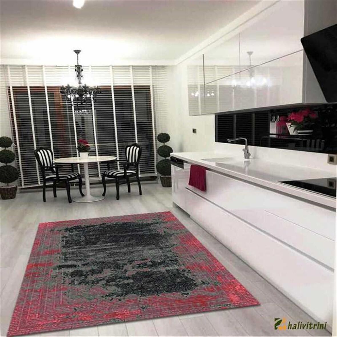 Hitit Salon Halısı Modern 180x280 Lidya Lüx 4063 Kırmızı