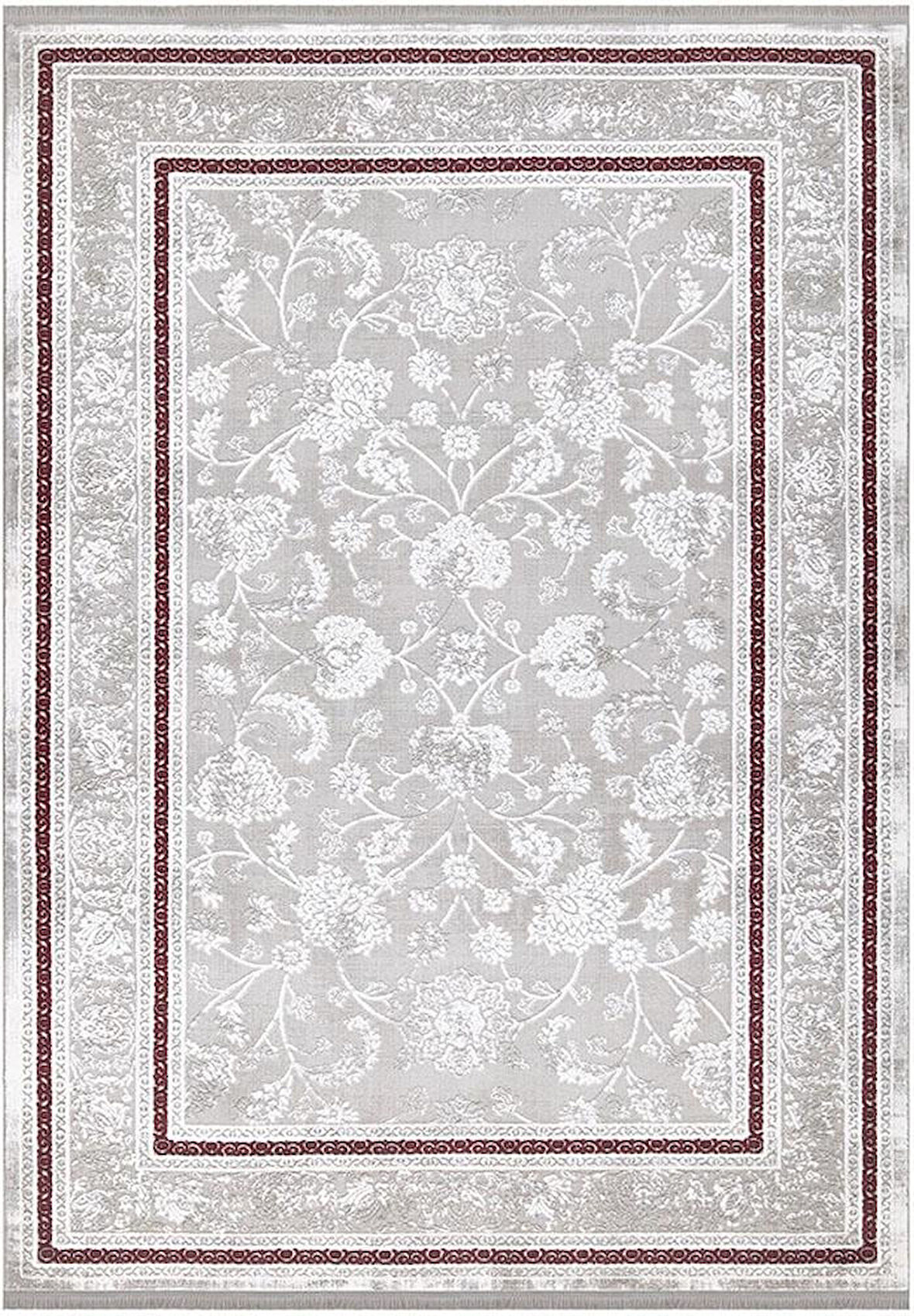 İpek Halı Yolluk Halısı 80x300 Gaspara 14850 Bordo