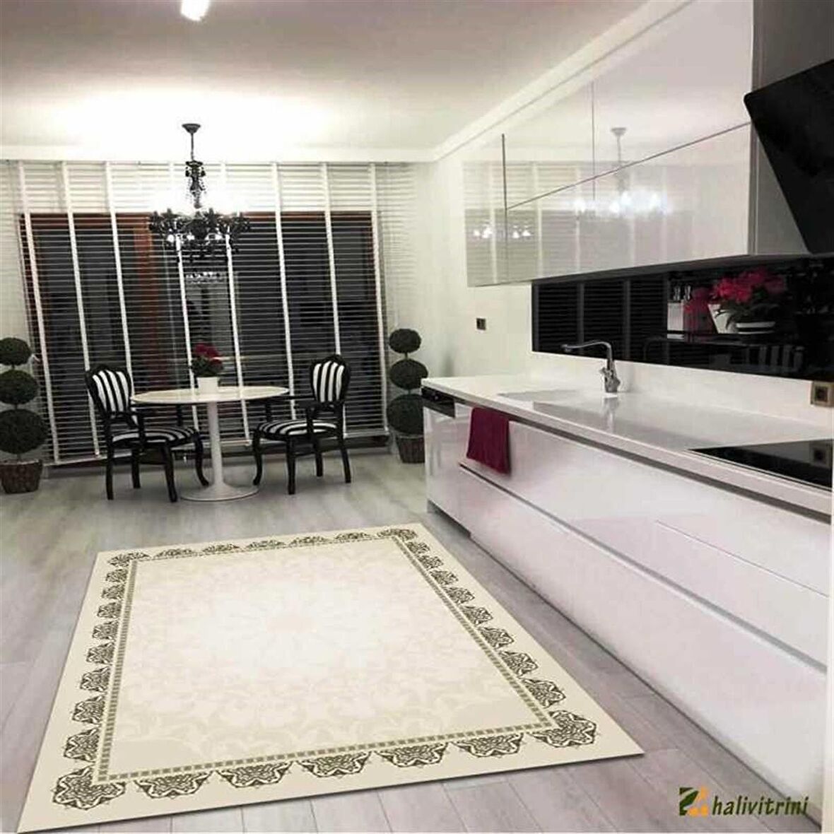 Hitit Salon Halısı Klasik 180x280 Lidya Lüx 4074 Krem