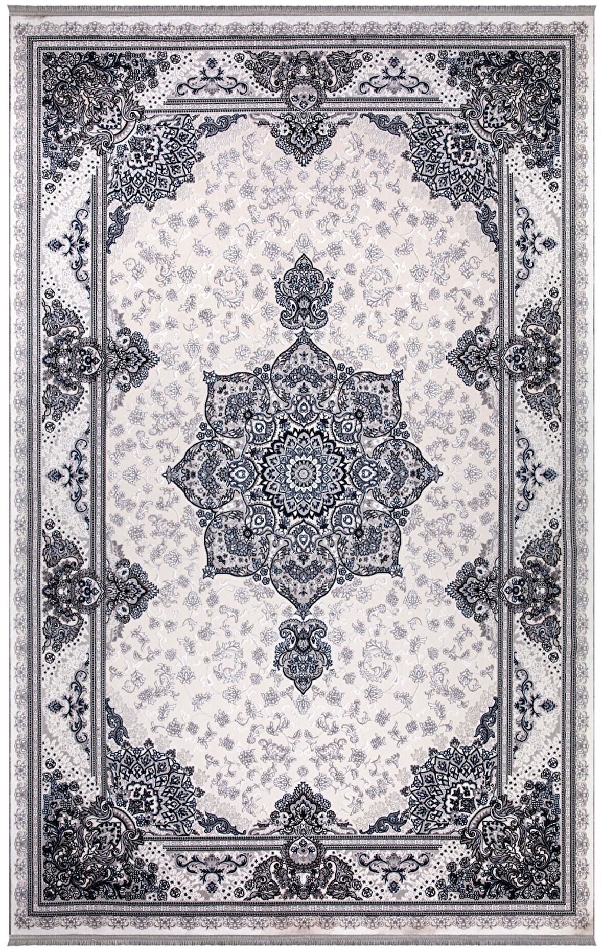 İpek Halı Oda Halısı 160x235 Sedefkar 16575 Krem