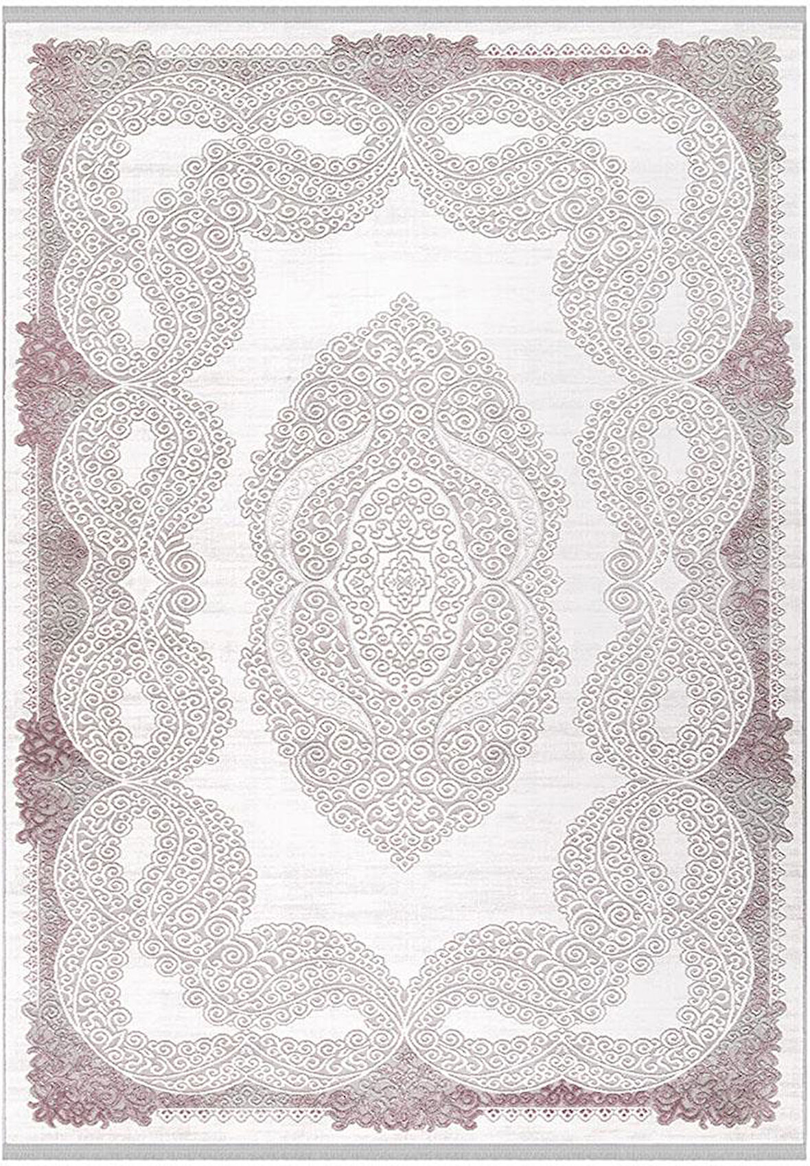 İpek Halı Yolluk Halısı 80x300 Anisa 15529 Pembe