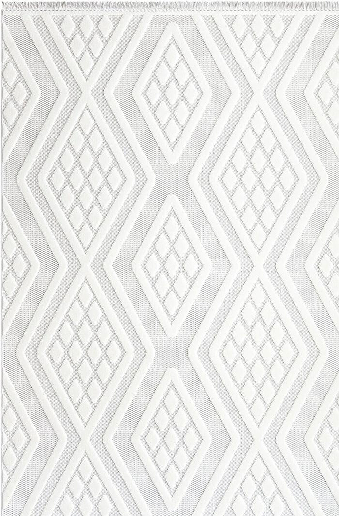İpek Halı Kişiye Özel Ölçü Yolluk Halısı 80x400 Almond 11407 Beyaz