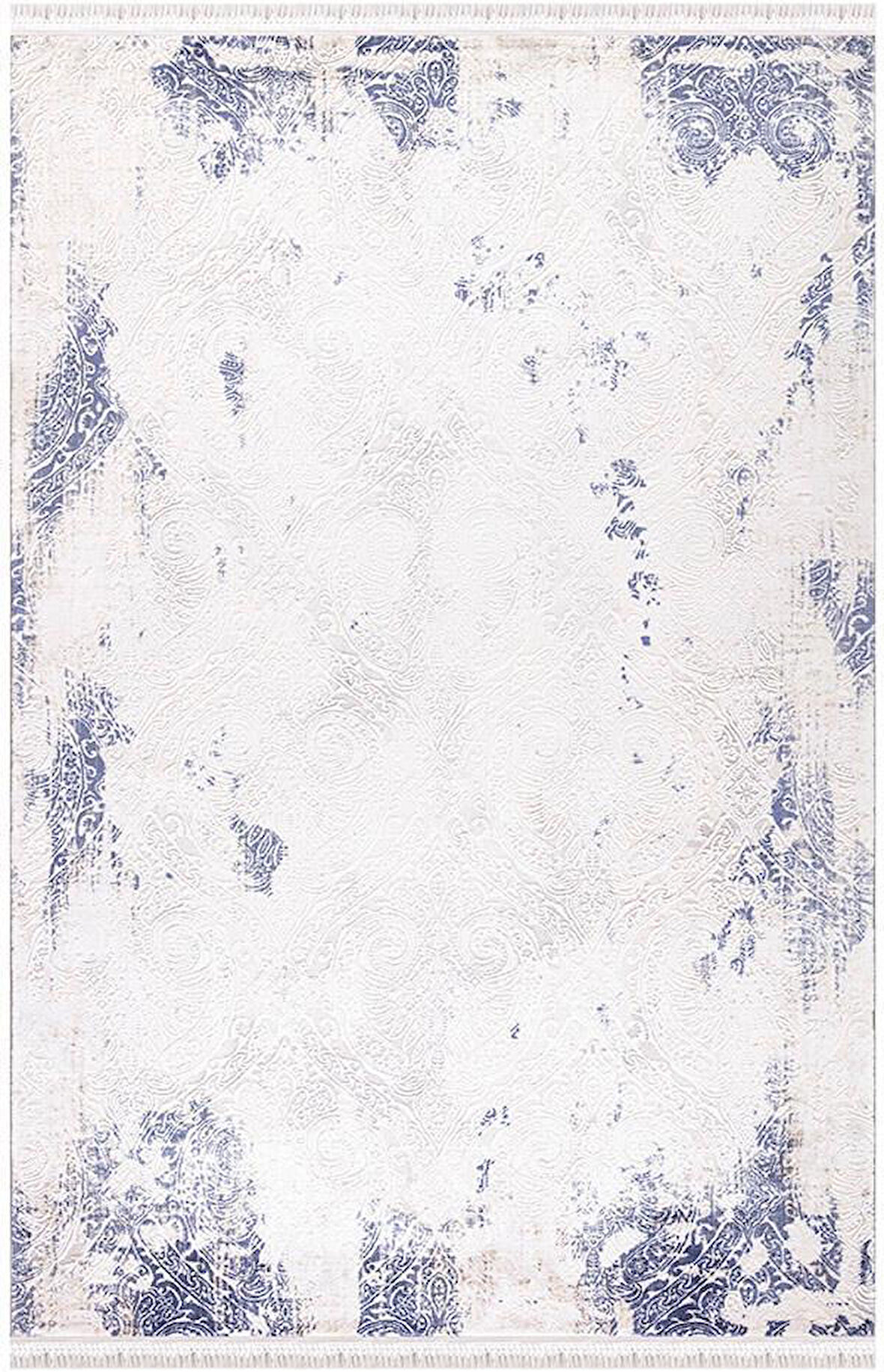 İpek Halı Kişiye Özel Ölçü Yolluk Halısı 80x250 Blossom 13551 Mavi