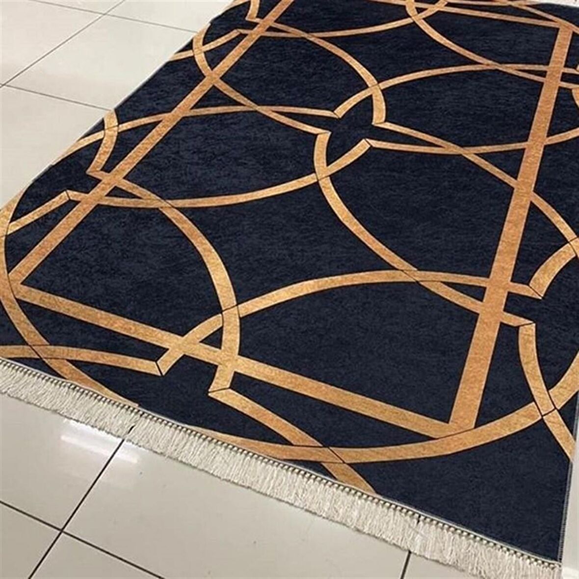 Hitit Yolluk Halısı Modern 80x300 Lidya Lüx GK202 Siyah
