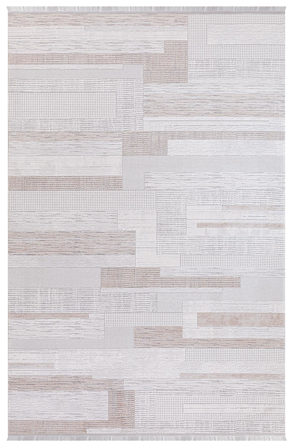 İpek Halı Özel Ölçü Oda Halısı 120x300 Safarin 7653A Bej