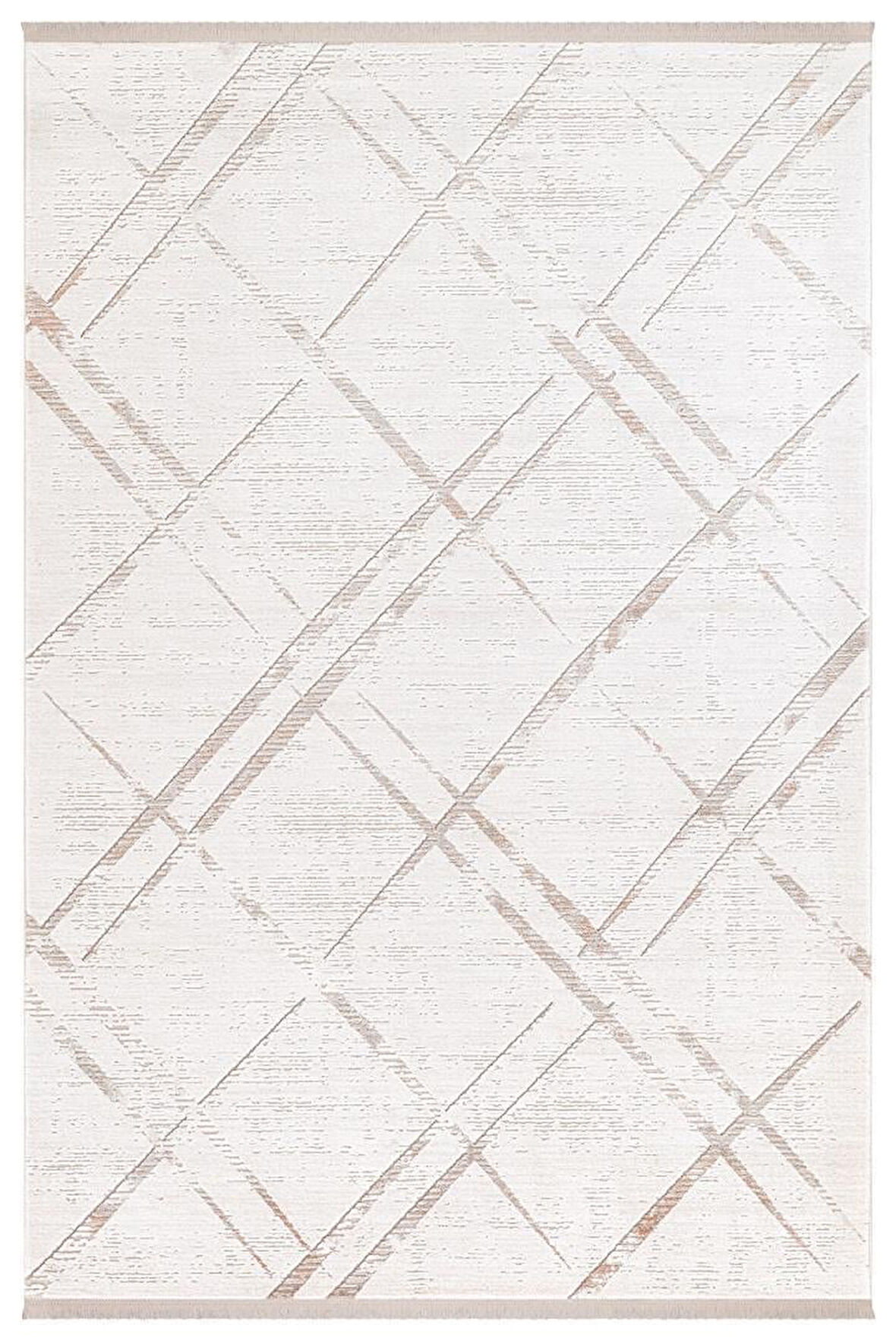 İpek Halı Özel Ölçü Oda Halısı 120x300 Safarin 7739A Krem