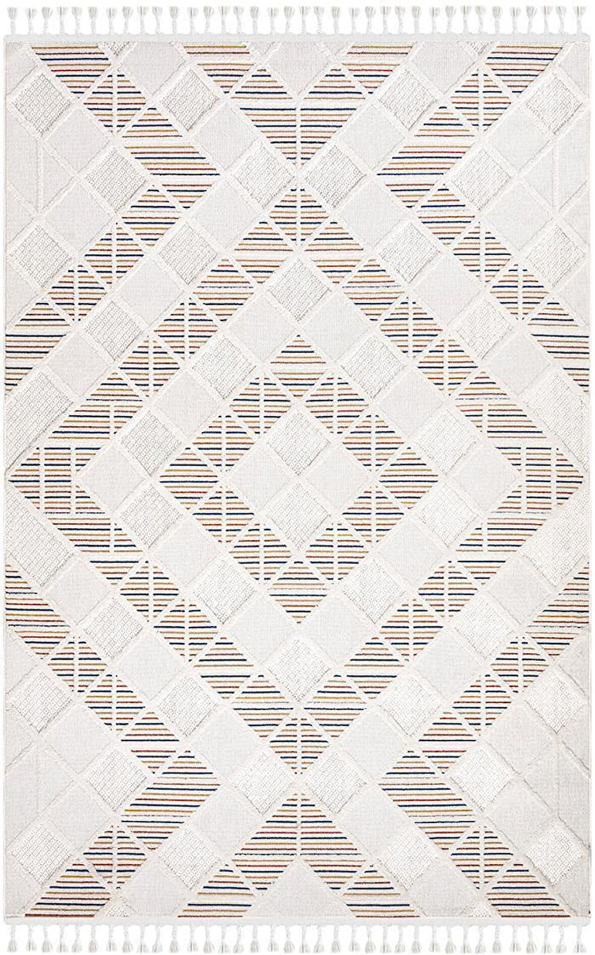 İpek Halı Özel Ölçü Oda Halısı 120x300 Lupin 18506 Krem