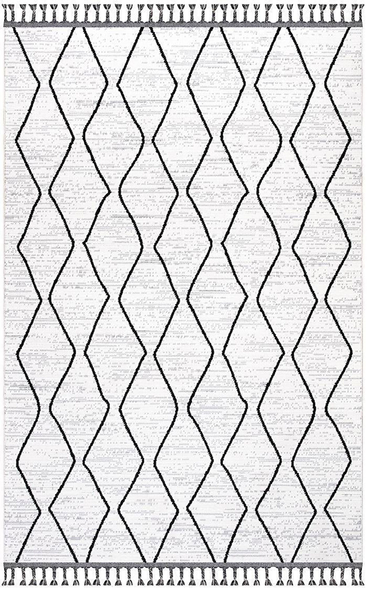 İpek Halı Özel Ölçü Oda Halısı 120x500 Lupin 18561 Beyaz