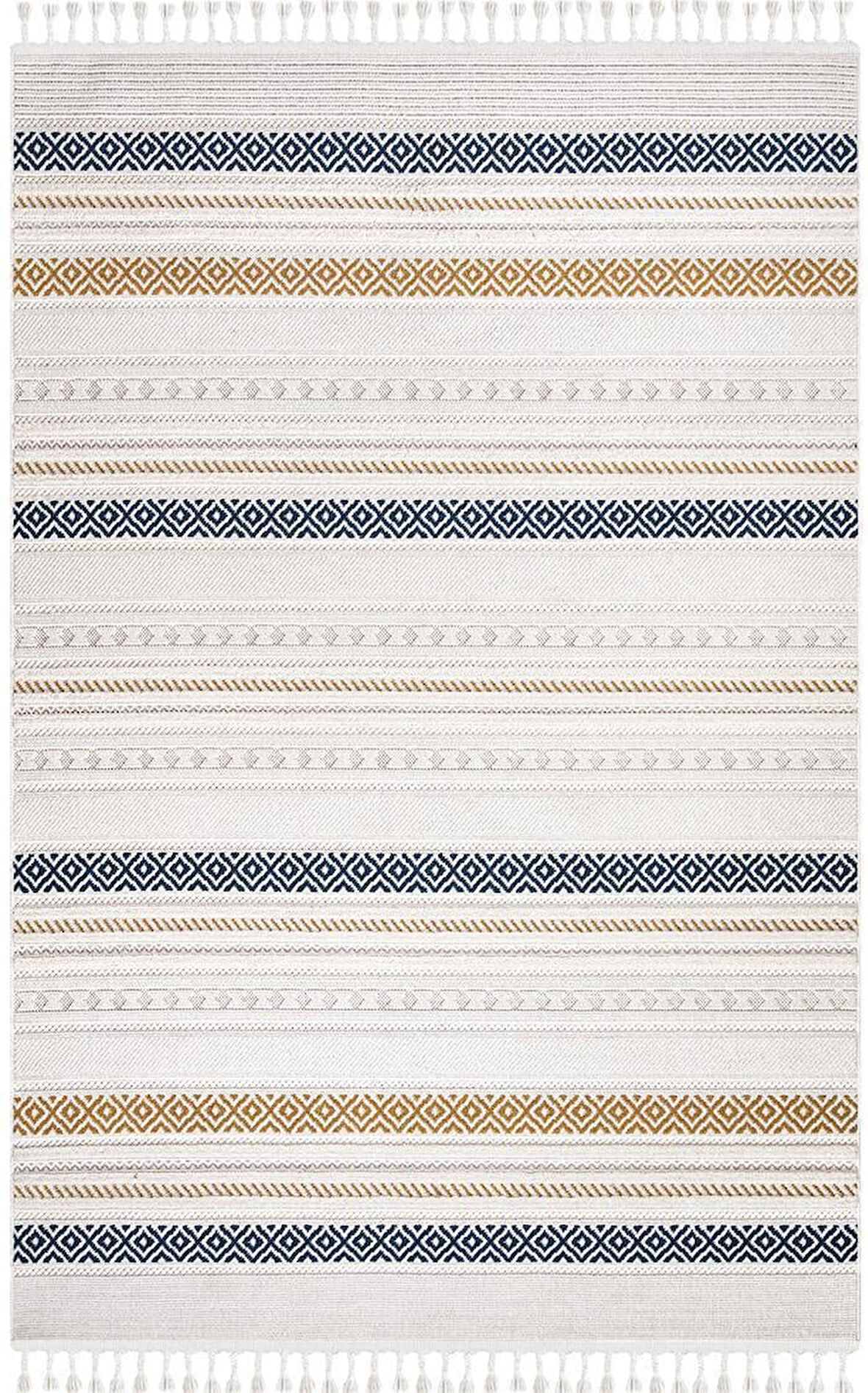 İpek Halı Özel Ölçü Oda Halısı 120x500 Lupin 18504 Krem
